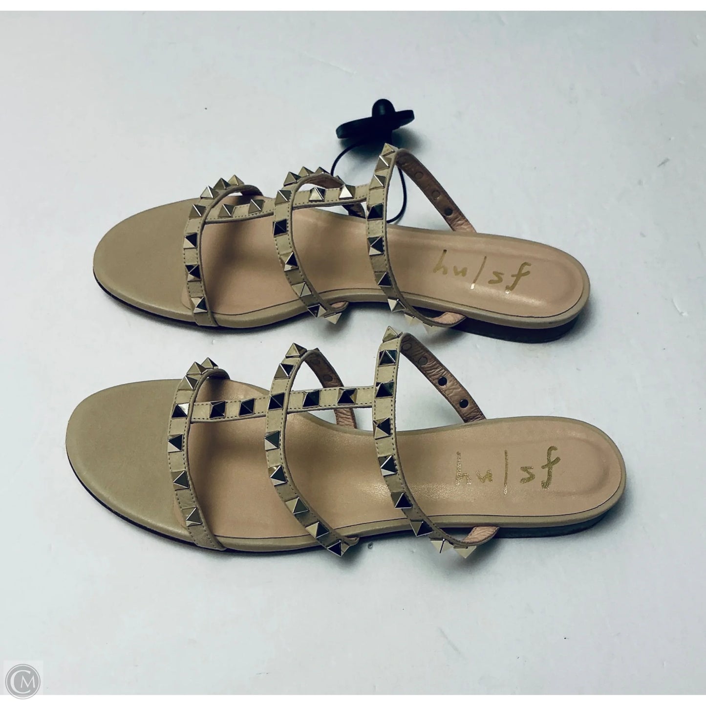 Sandals Flats By Cma In Beige, Size: 9