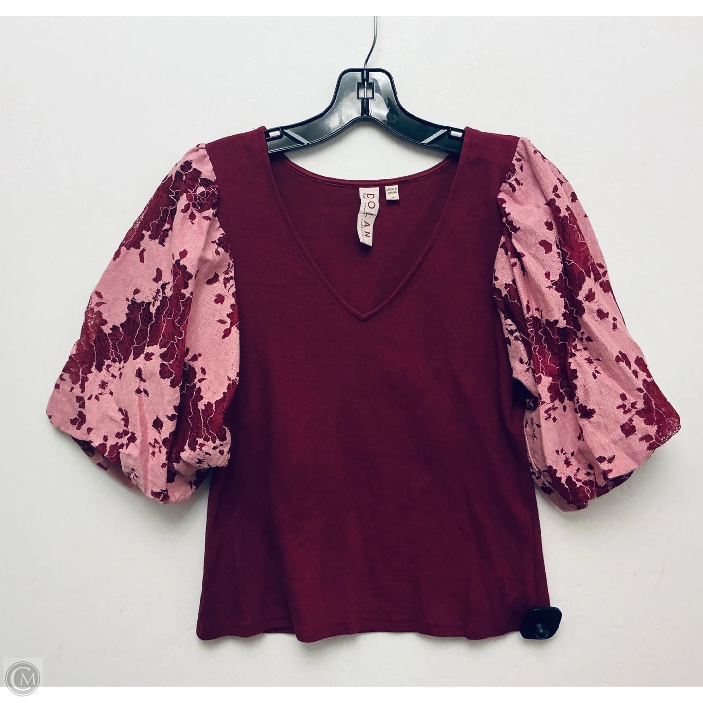 Top Short Sleeve By Dolan Left Coast In Pink & Purple, Size: M