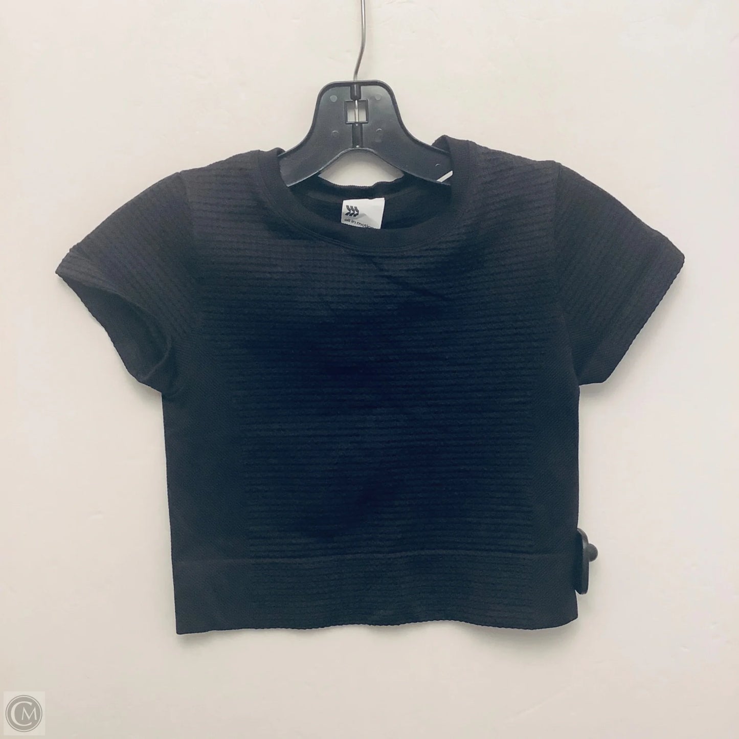 Athletic Top Short Sleeve By All In Motion In Black, Size: Xs