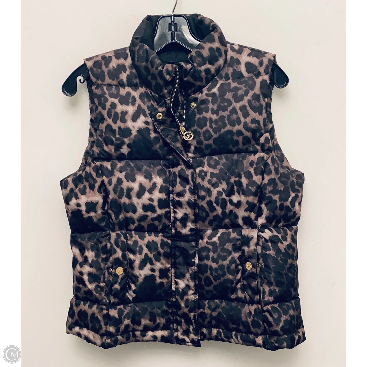 Vest Puffer & Quilted By Michael By Michael Kors In Animal Print, Size: Mp