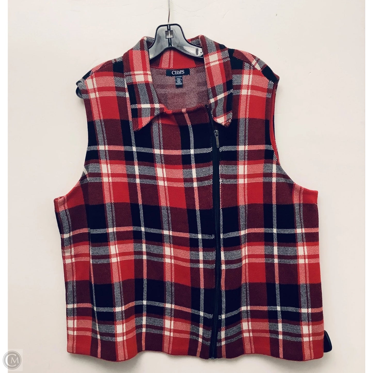 Vest Other By Chaps In Plaid Pattern, Size: 2x