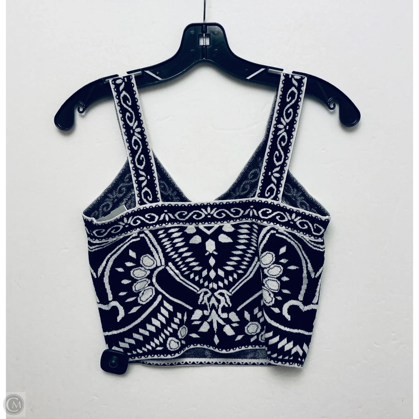 Top Sleeveless By Express In Black & White, Size: M