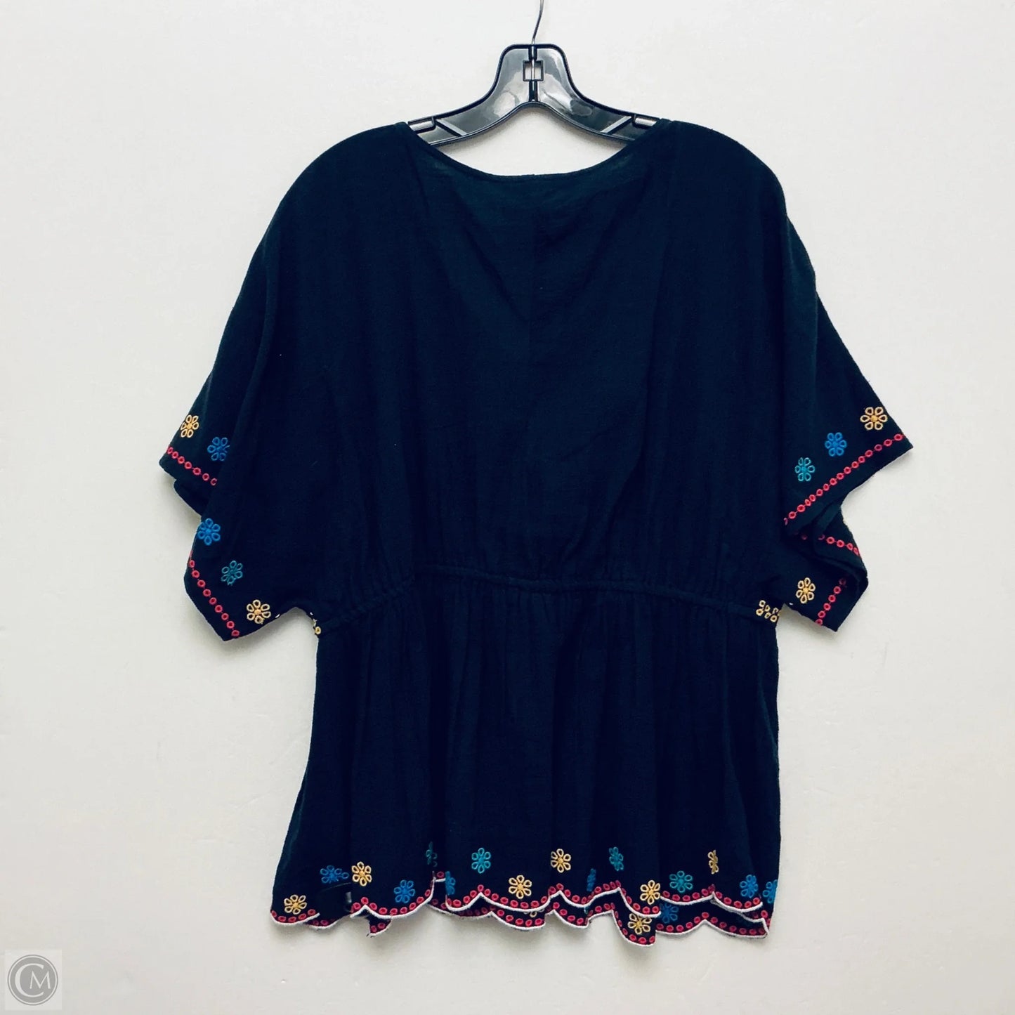 Top Short Sleeve By Lane Bryant In Navy, Size: Xl