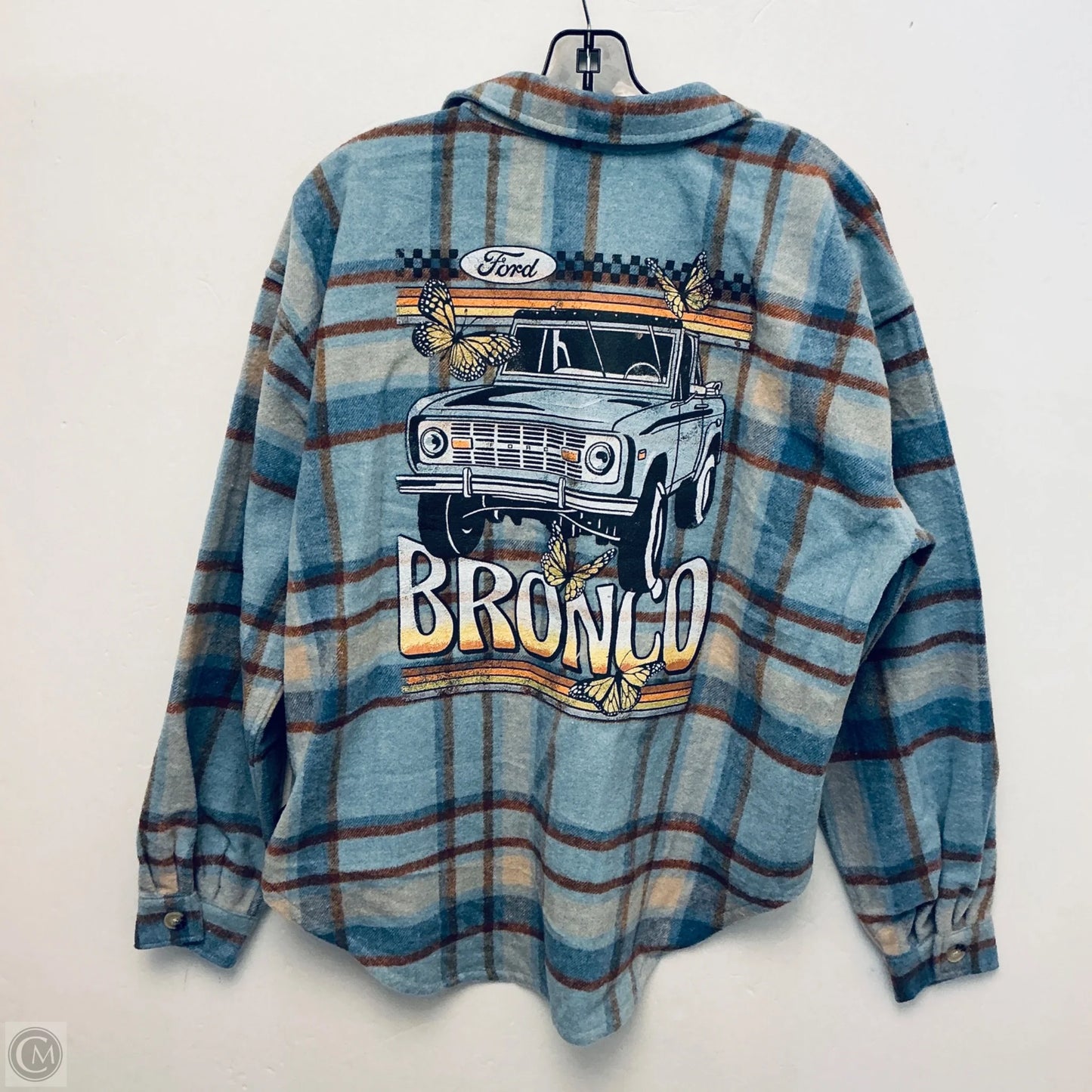 Jacket Shirt By Cmc In Blue, Size: M