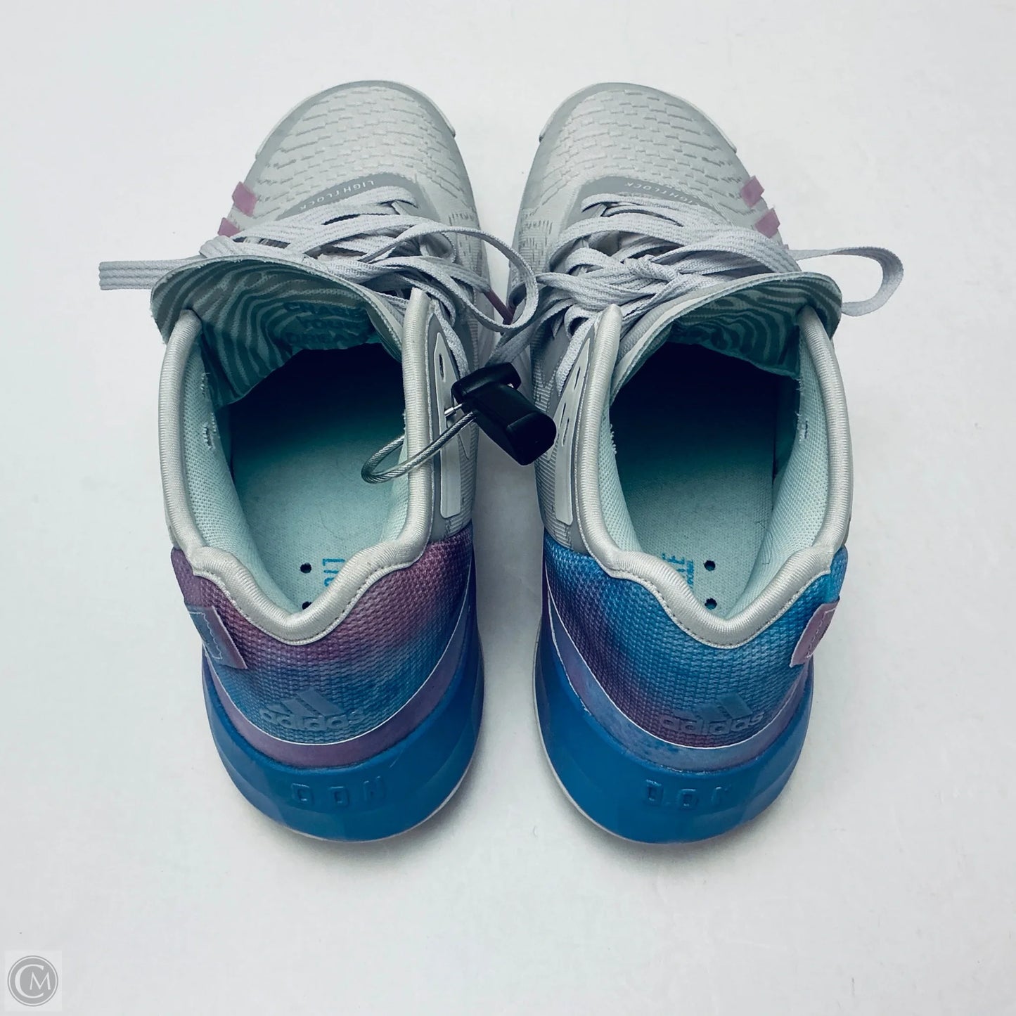 Shoes Athletic By Adidas In Grey & Purple, Size: 9