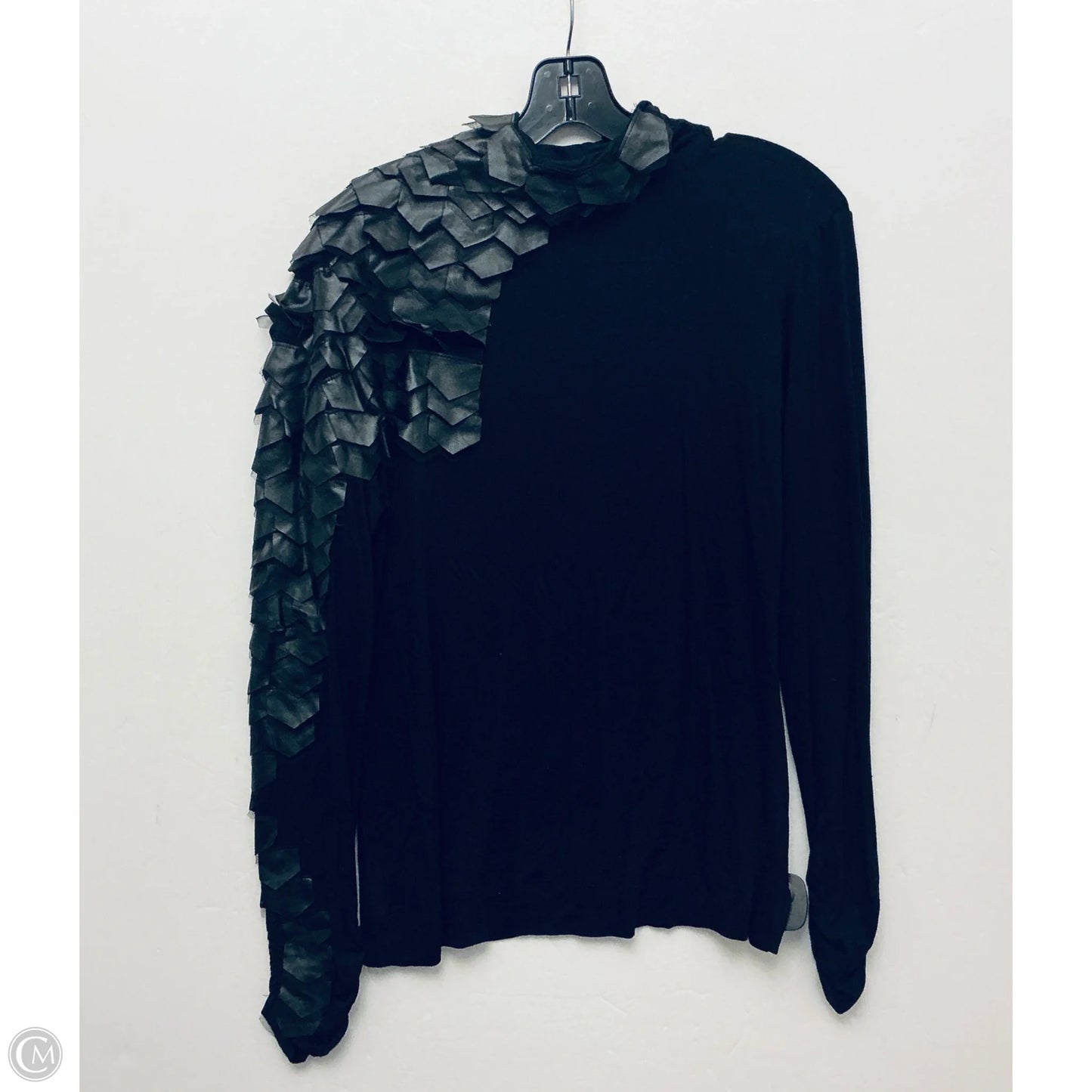 Top Long Sleeve By Clothes Mentor In Black, Size: L