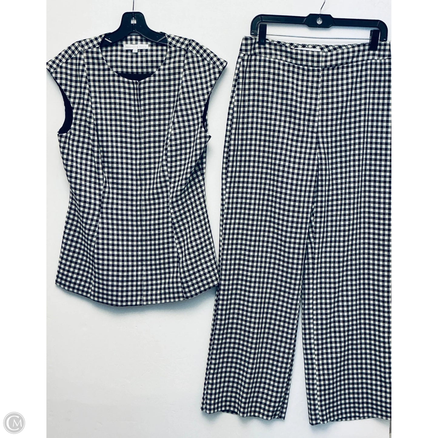 Pants Set 2pc By Preston And New York In Checkered Pattern, Size: 8