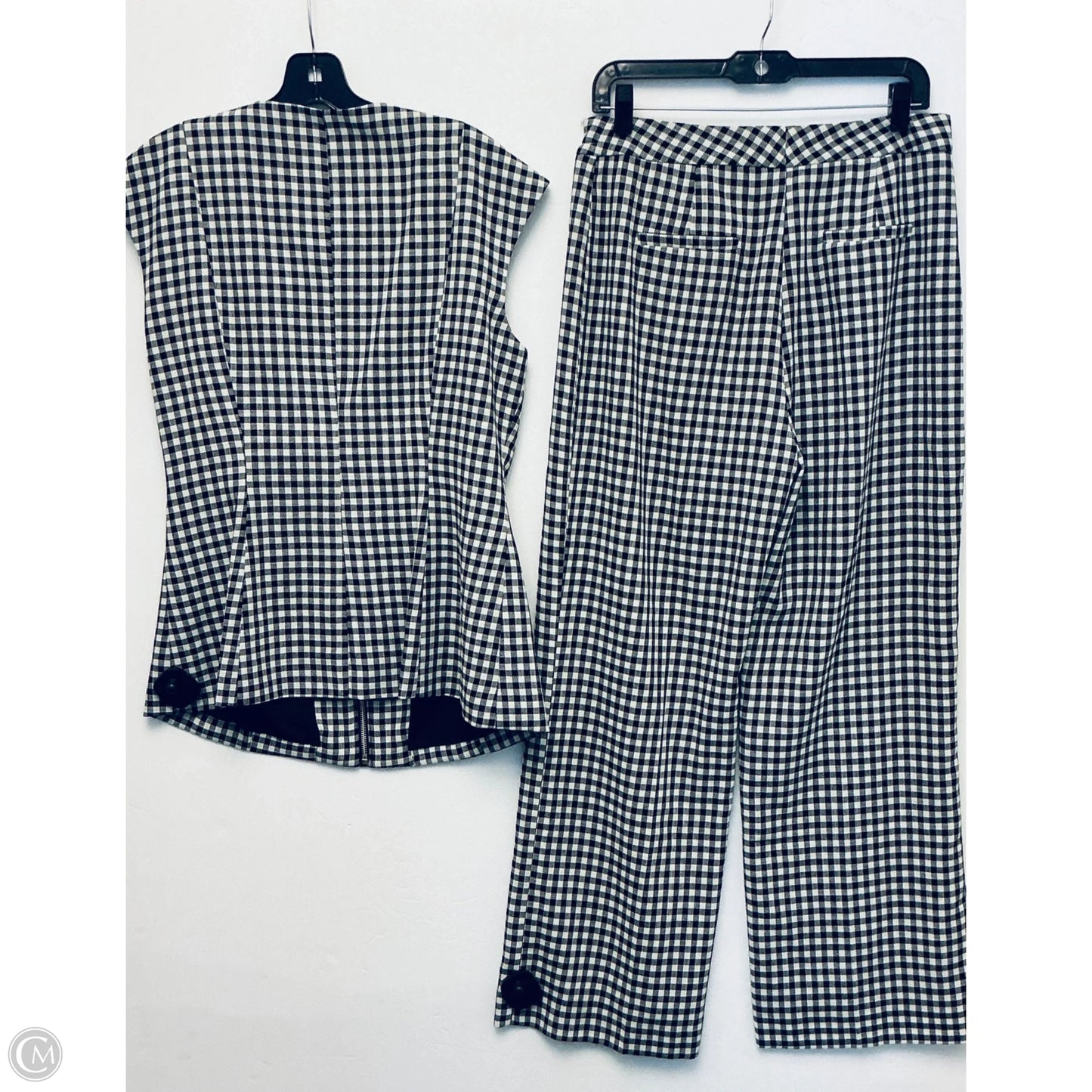 Pants Set 2pc By Preston And New York In Checkered Pattern, Size: 8