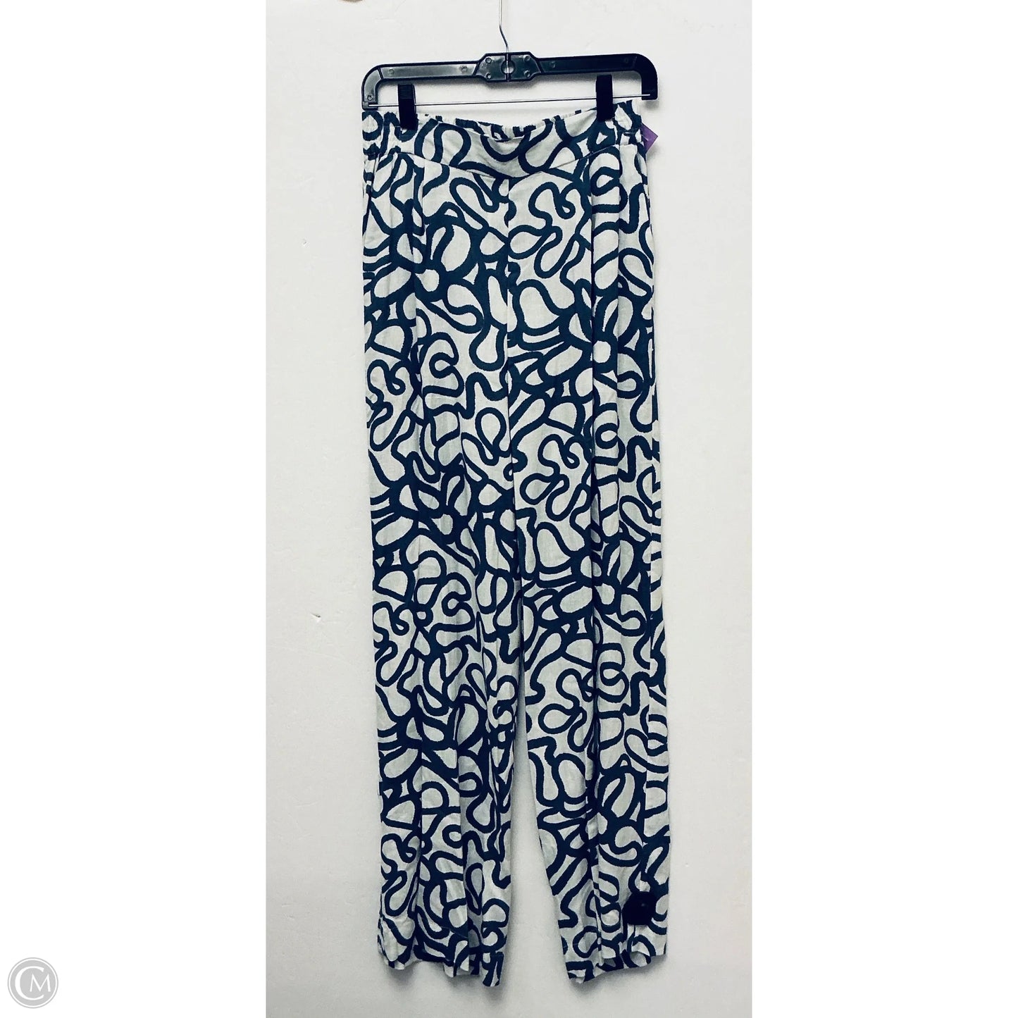 Pants Set 2pc By Clothes Mentor In Blue & White, Size: S