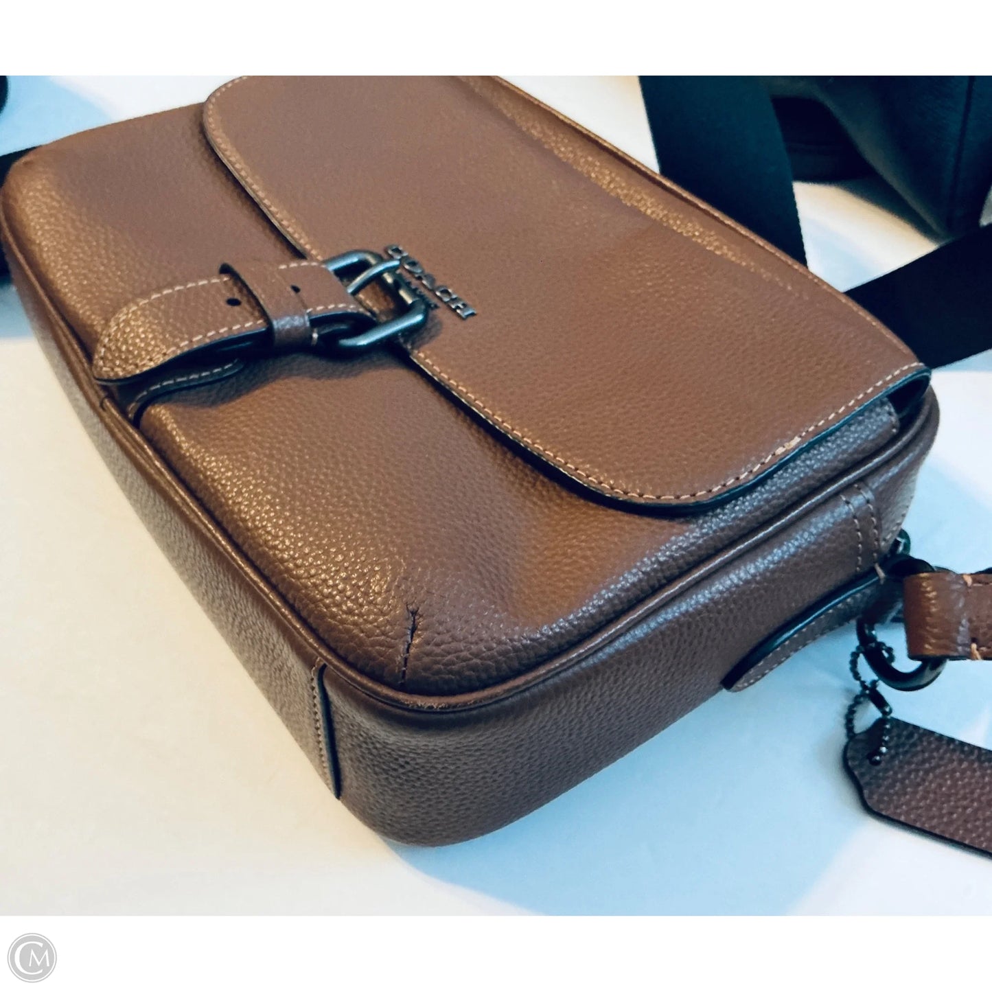 Crossbody Designer By Coach, Size: Medium