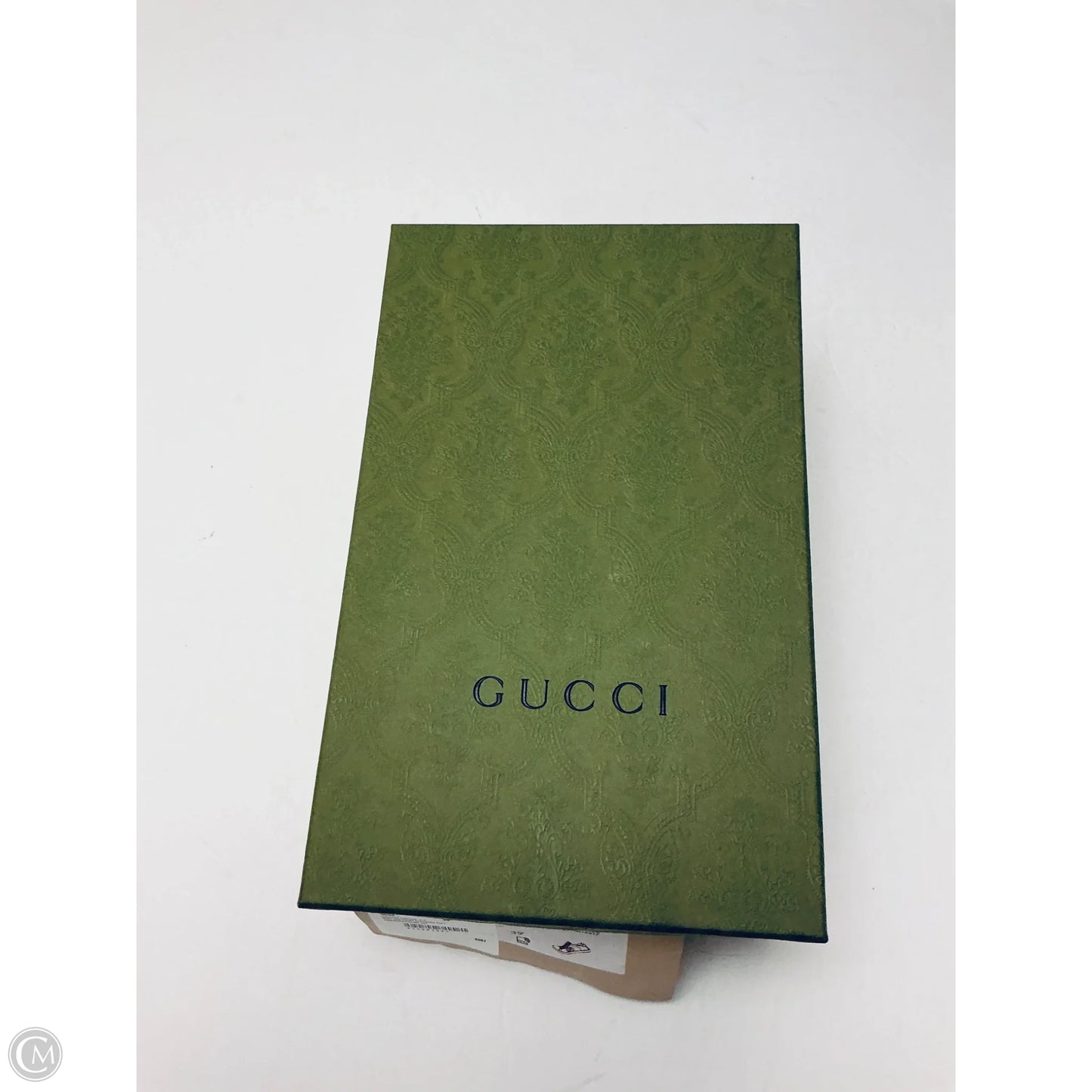 Shoes Luxury Designer By Gucci In White, Size: 8.5