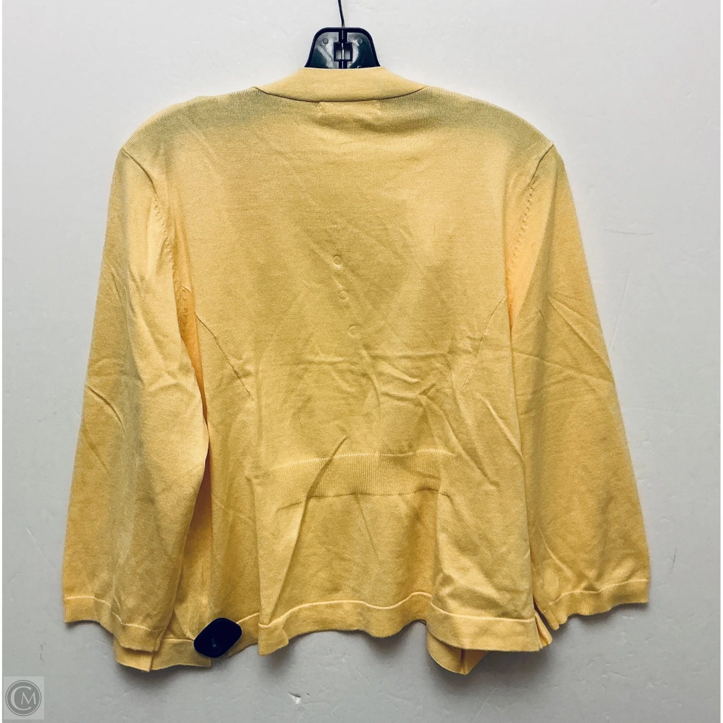 Cardigan By Retrology In Yellow, Size: Xl