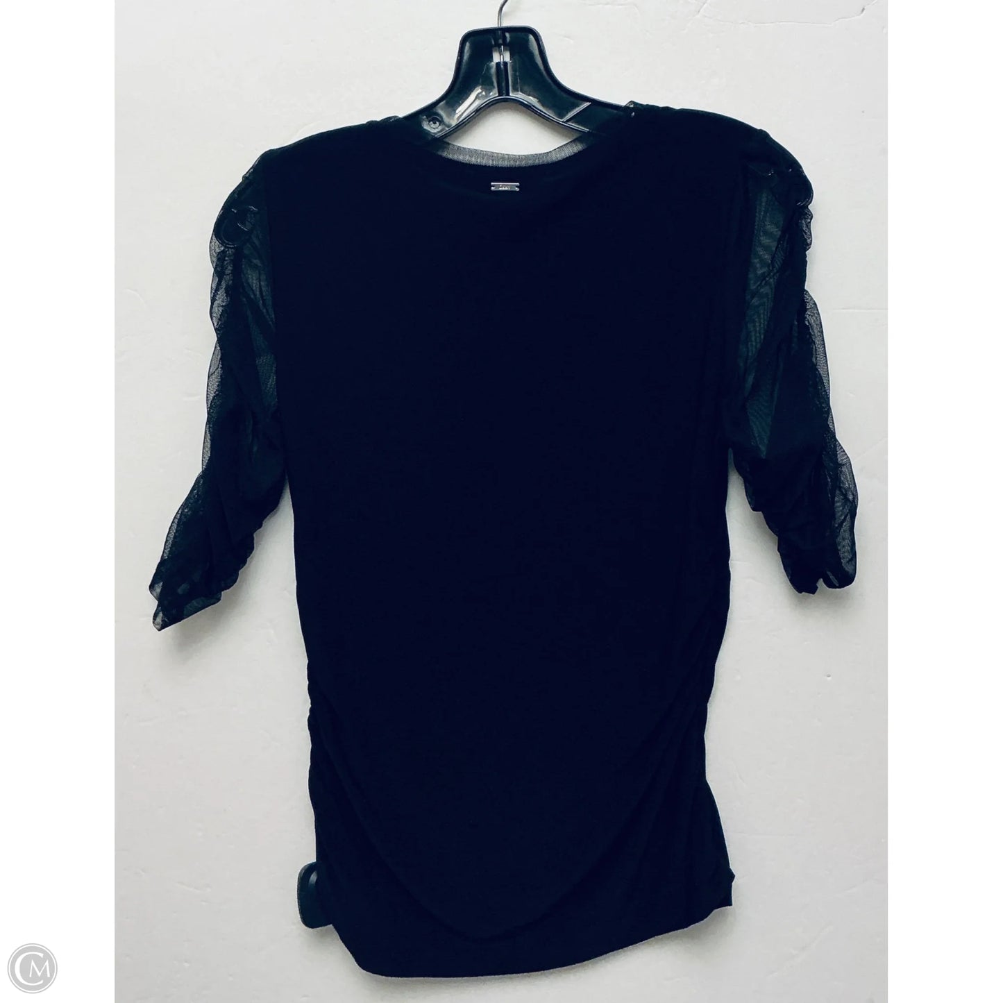 Top Short Sleeve By Dkny In Black, Size: S
