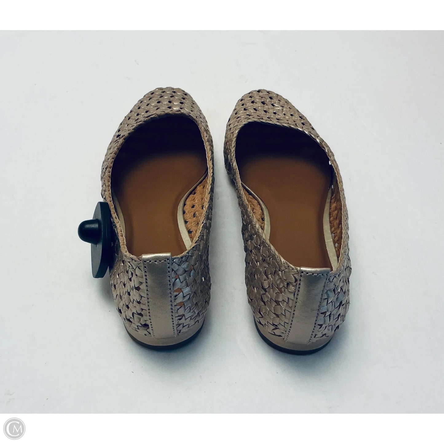 Shoes Flats By H For Halston In Gold, Size: 10