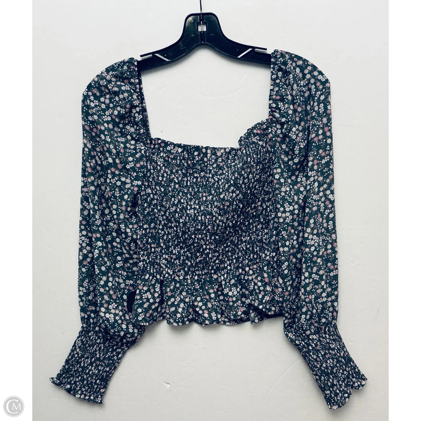 Top Long Sleeve By Shinestar In Grey & Purple, Size: M