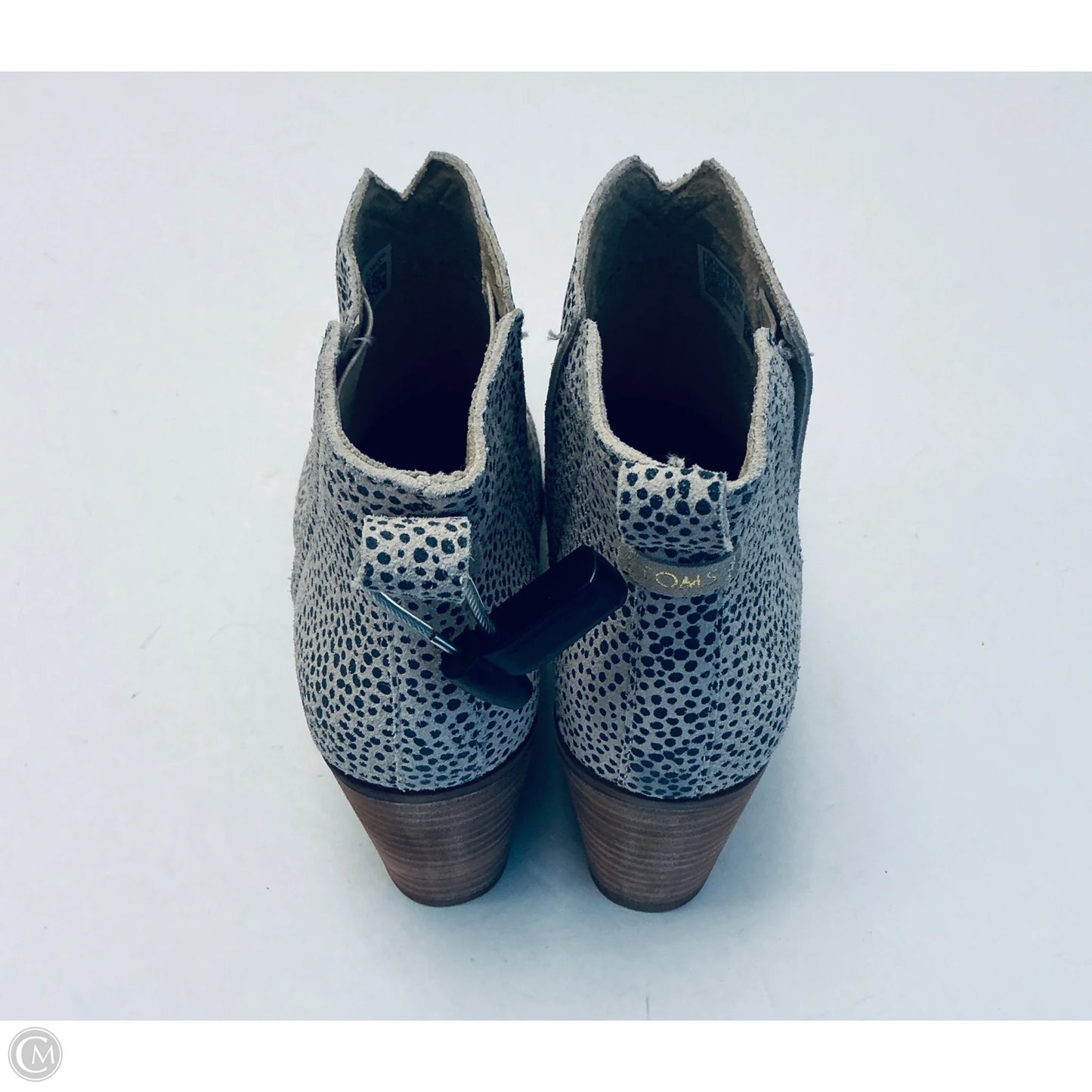 Boots Ankle Heels By Toms In Animal Print, Size: 8.5