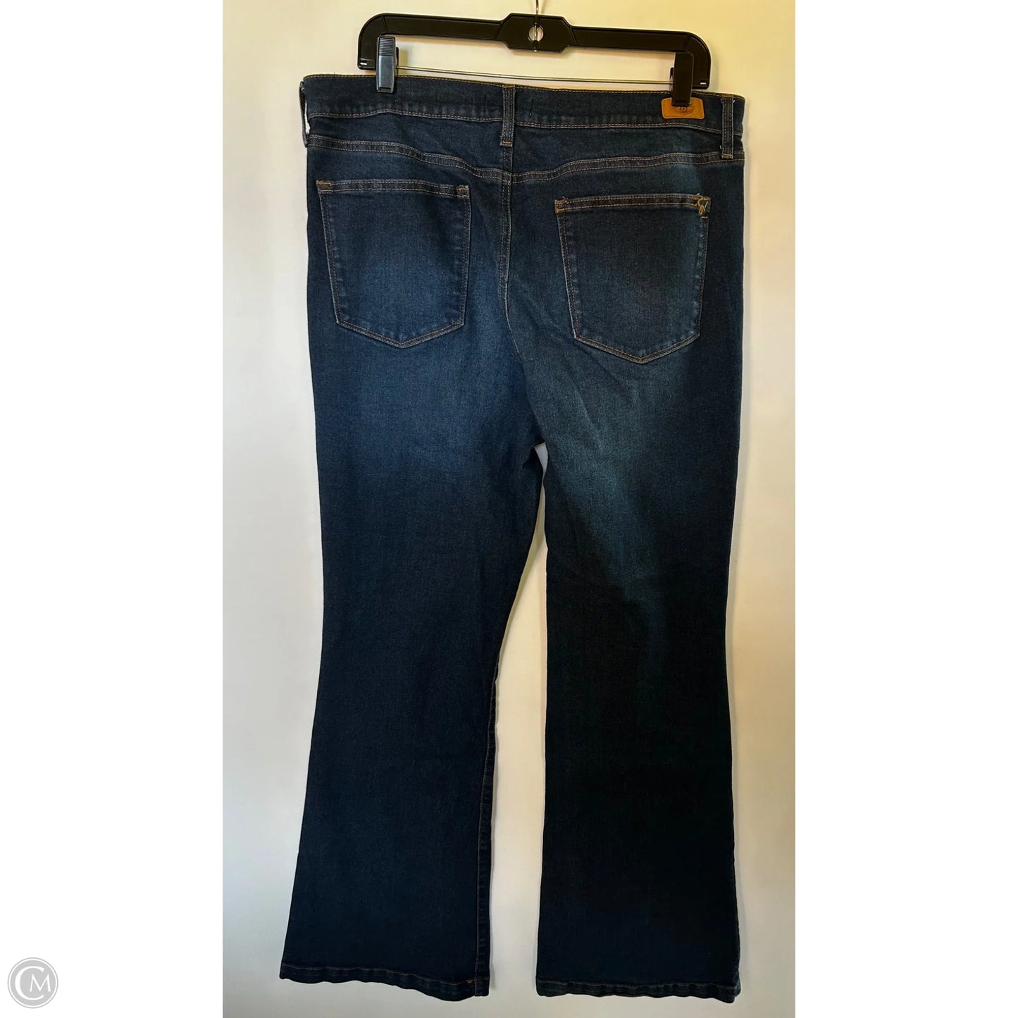Jeans Flared By Sofia By Sofia Vergara In Blue Denim, Size: 16