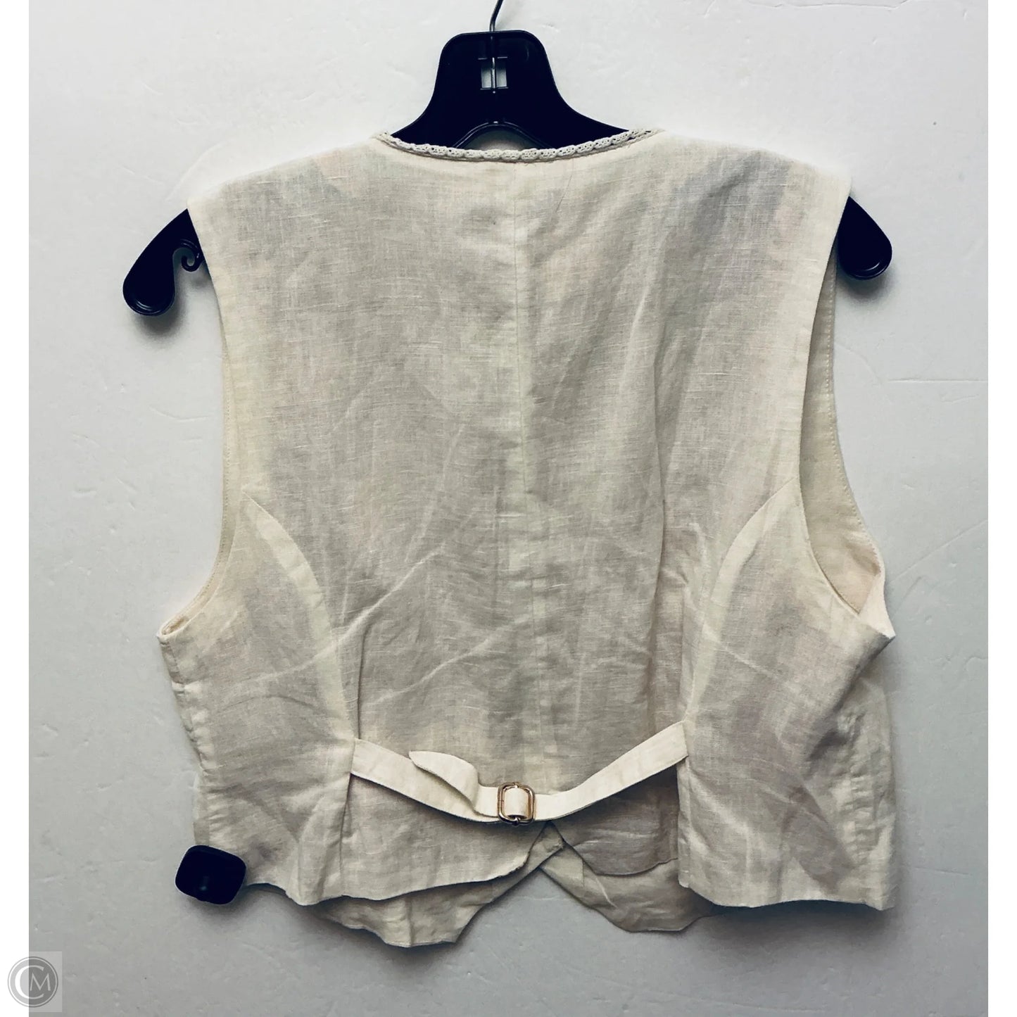 Vest Other By Clothes Mentor In Cream, Size: S