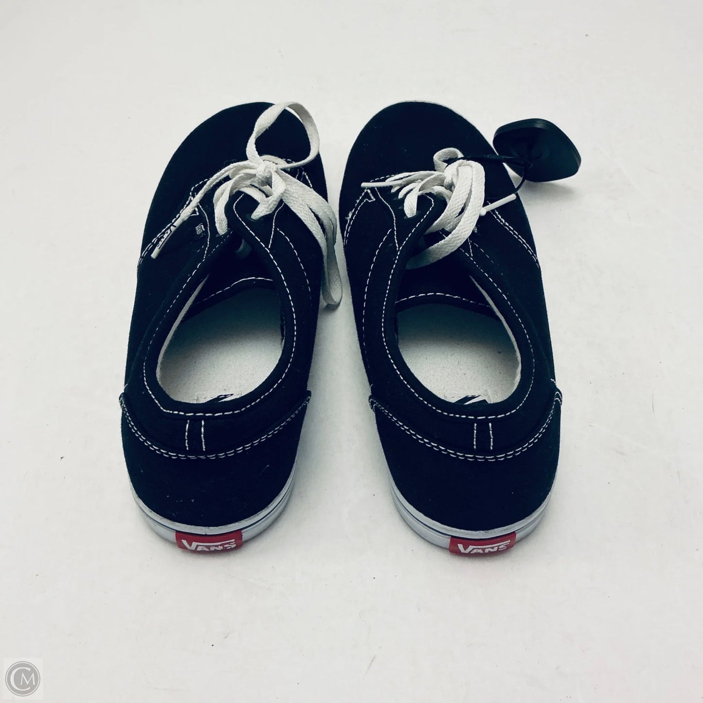 Shoes Flats By Vans In Black, Size: 10