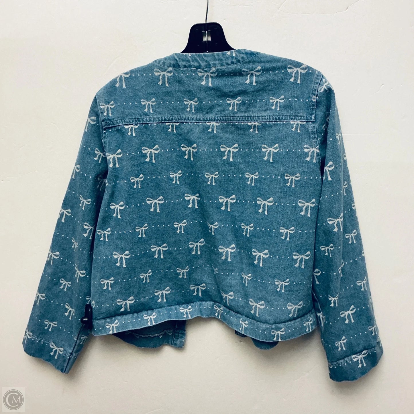 Jacket Denim By Entro In Blue Denim, Size: M