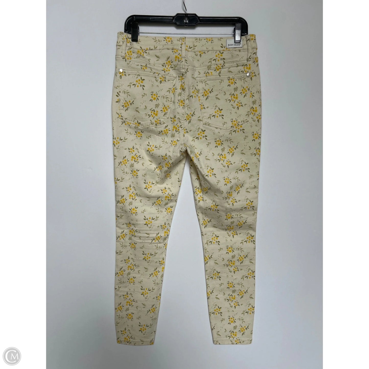 Jeans Skinny By Judy Blue In Floral Print, Size: 10