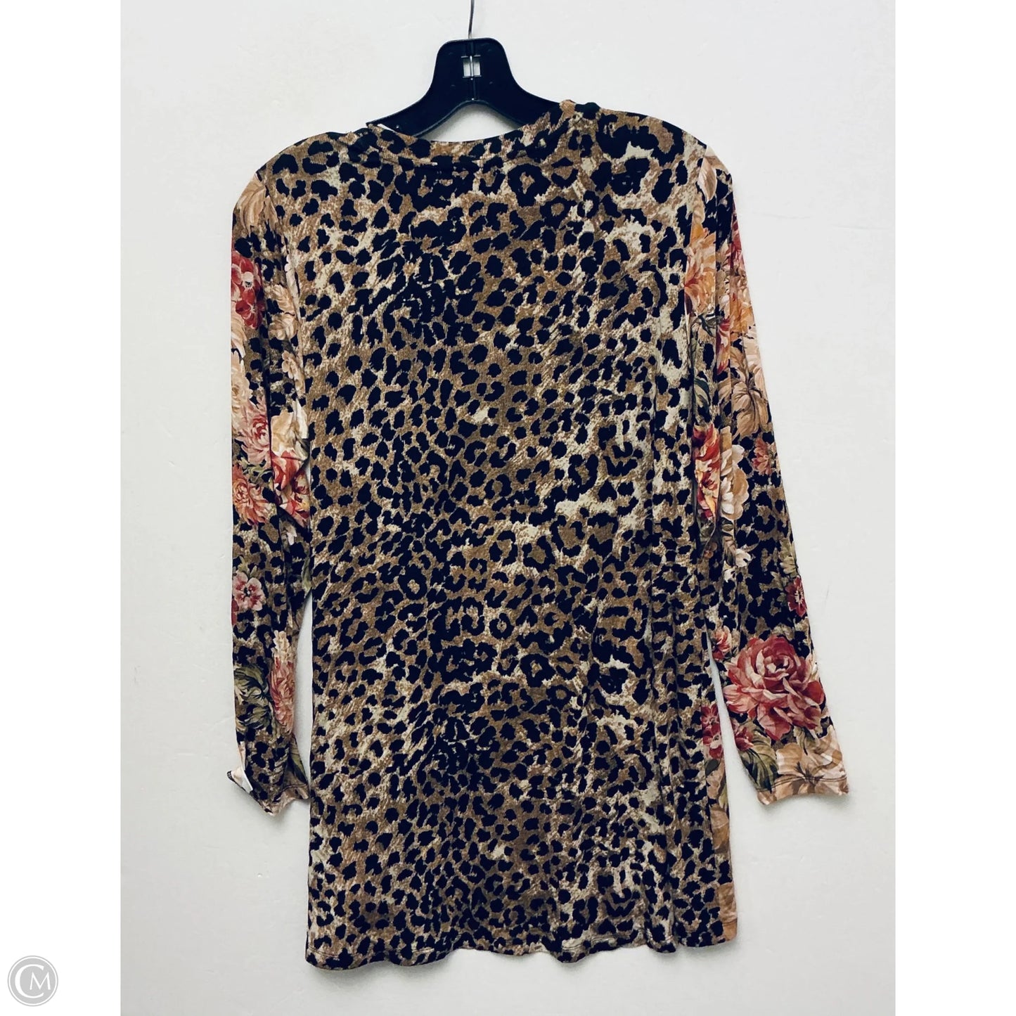 Top Long Sleeve By Johnny Was In Animal Print, Size: M