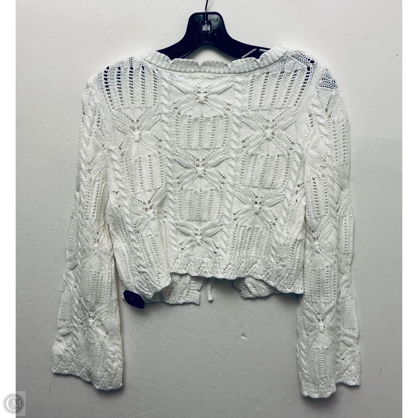 Sweater Cardigan By Moon And Madison In White, Size: Xs