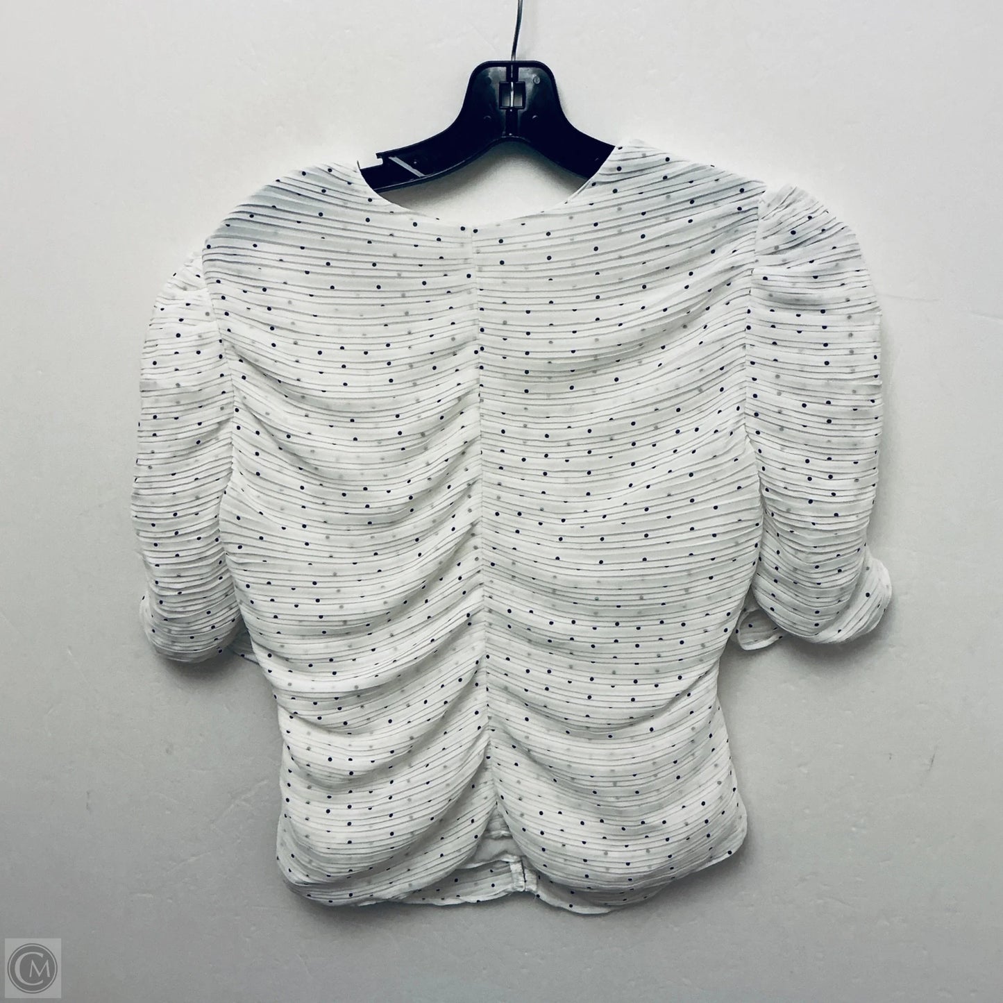 Top Short Sleeve By Frame In White, Size: M