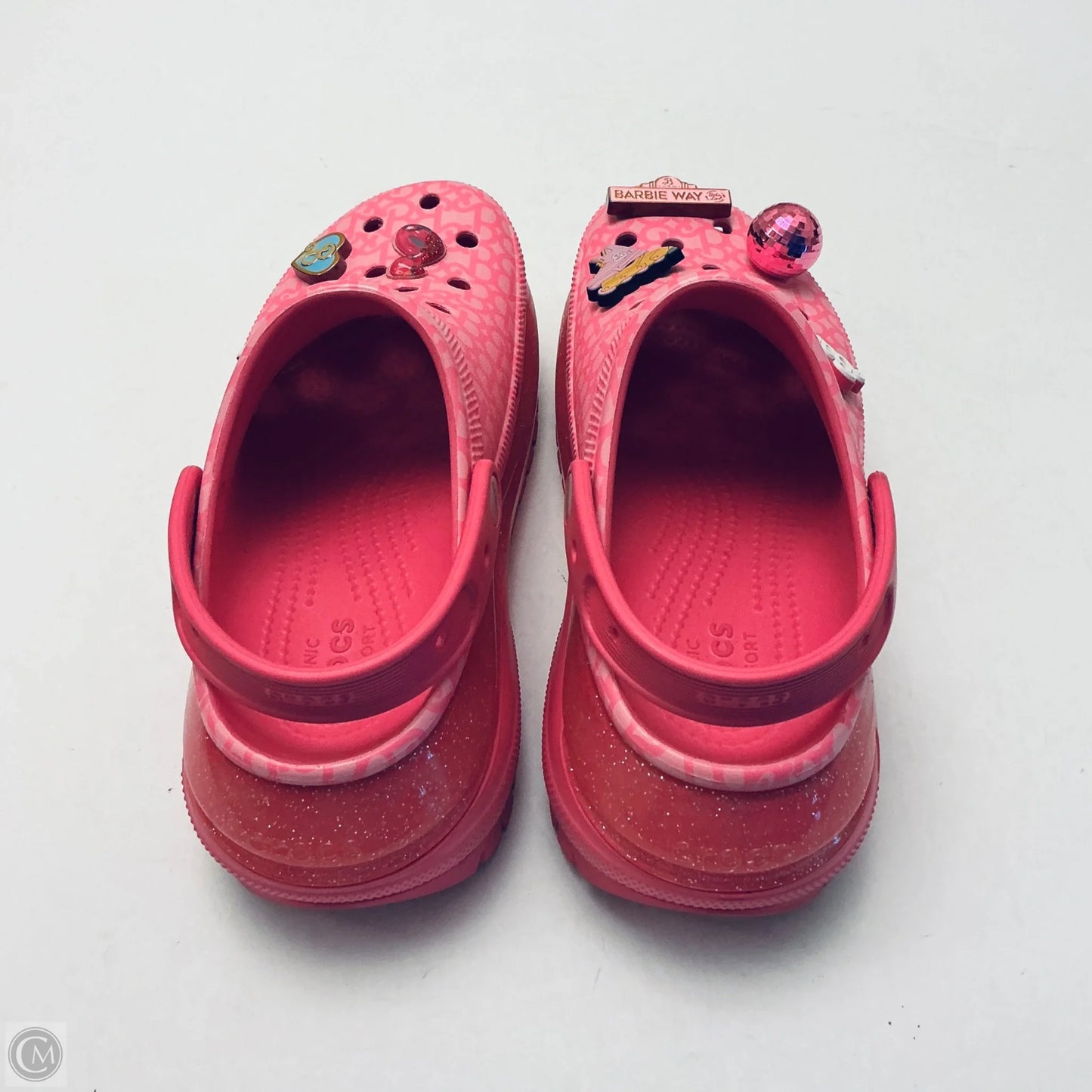 Shoes Heels Platform By Crocs In Pink, Size: 9