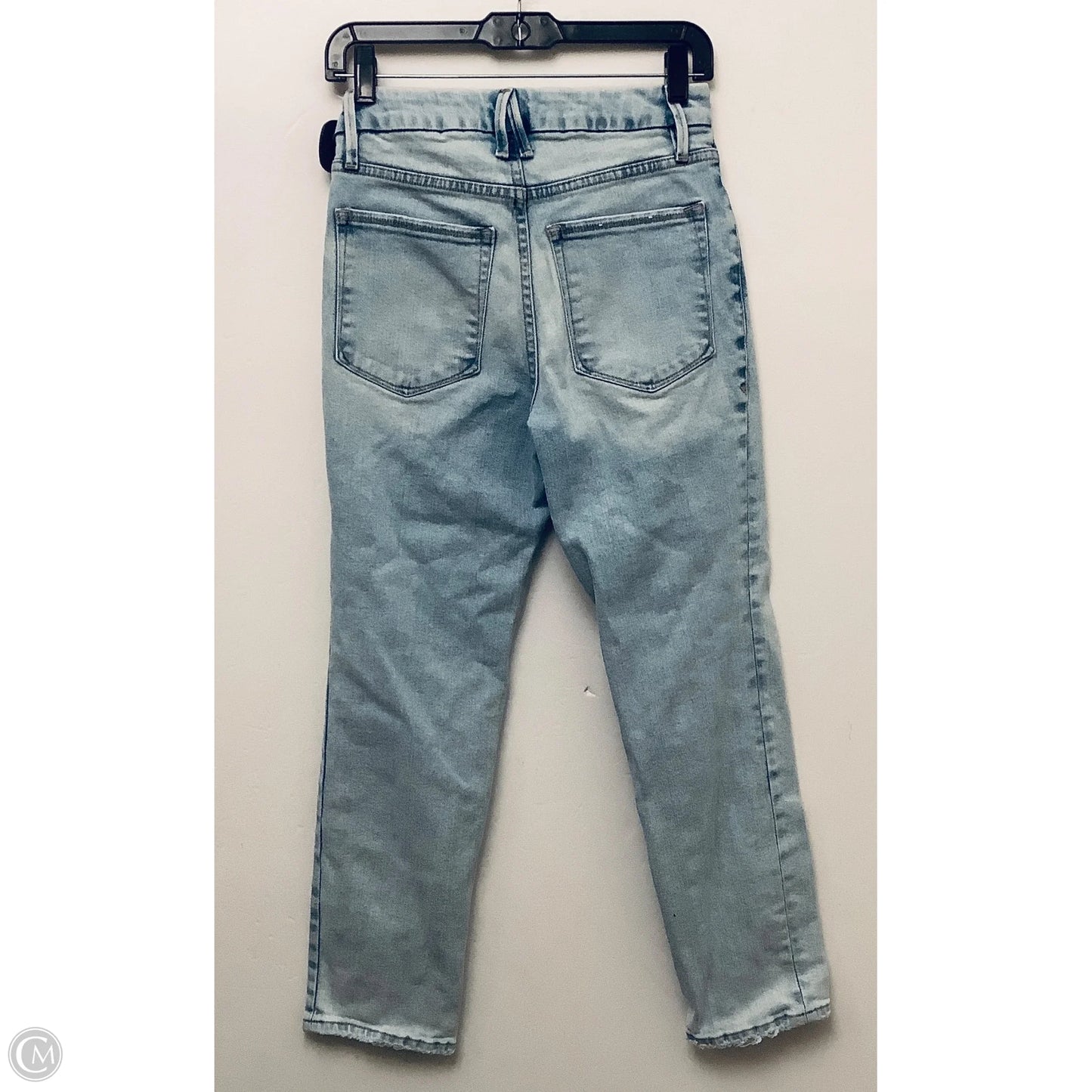 Jeans Straight By Good American In Blue Denim, Size: 4