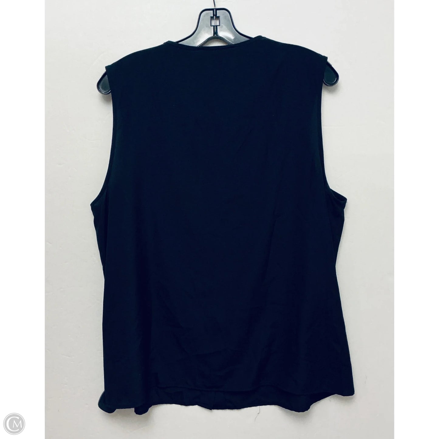 Top Sleeveless Designer By Michael Kors In Black, Size: Xl