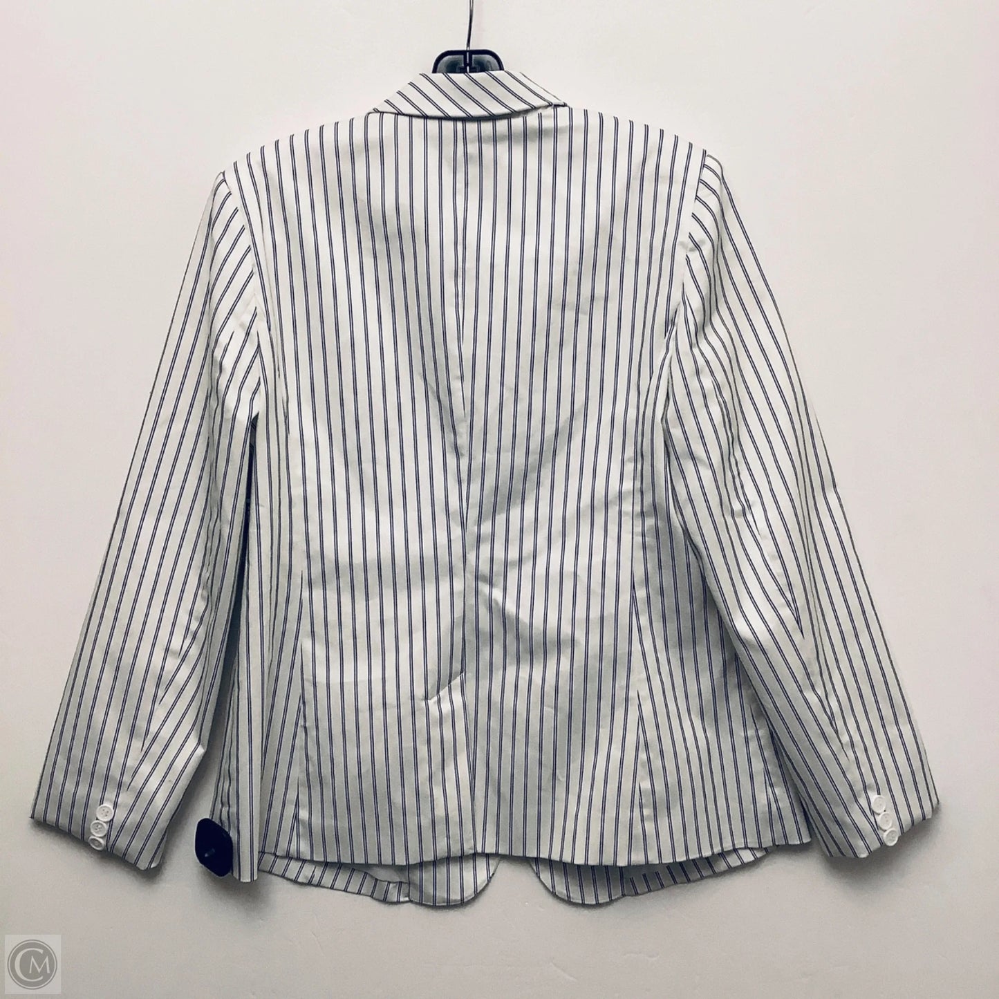 Blazer By Liz Claiborne In Blue & White, Size: M