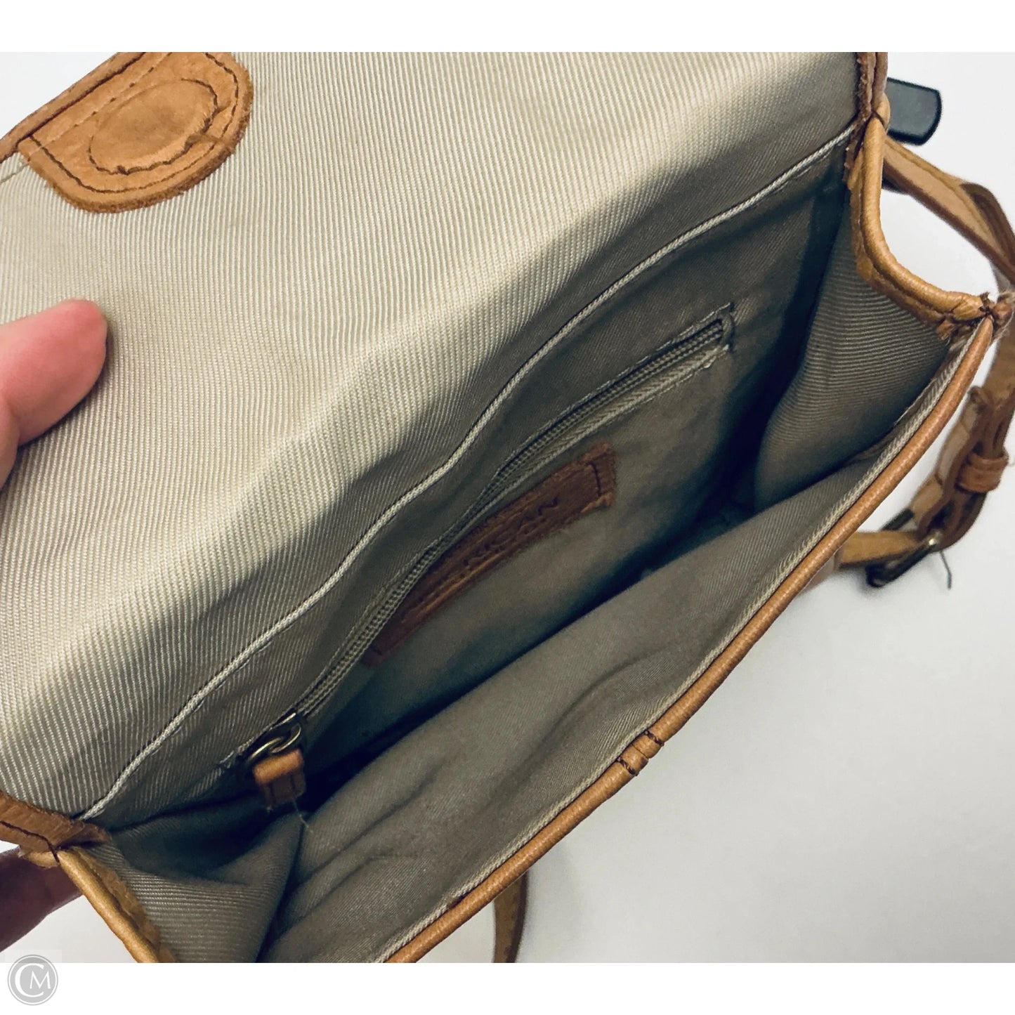 Crossbody Leather By Clothes Mentor, Size: Small
