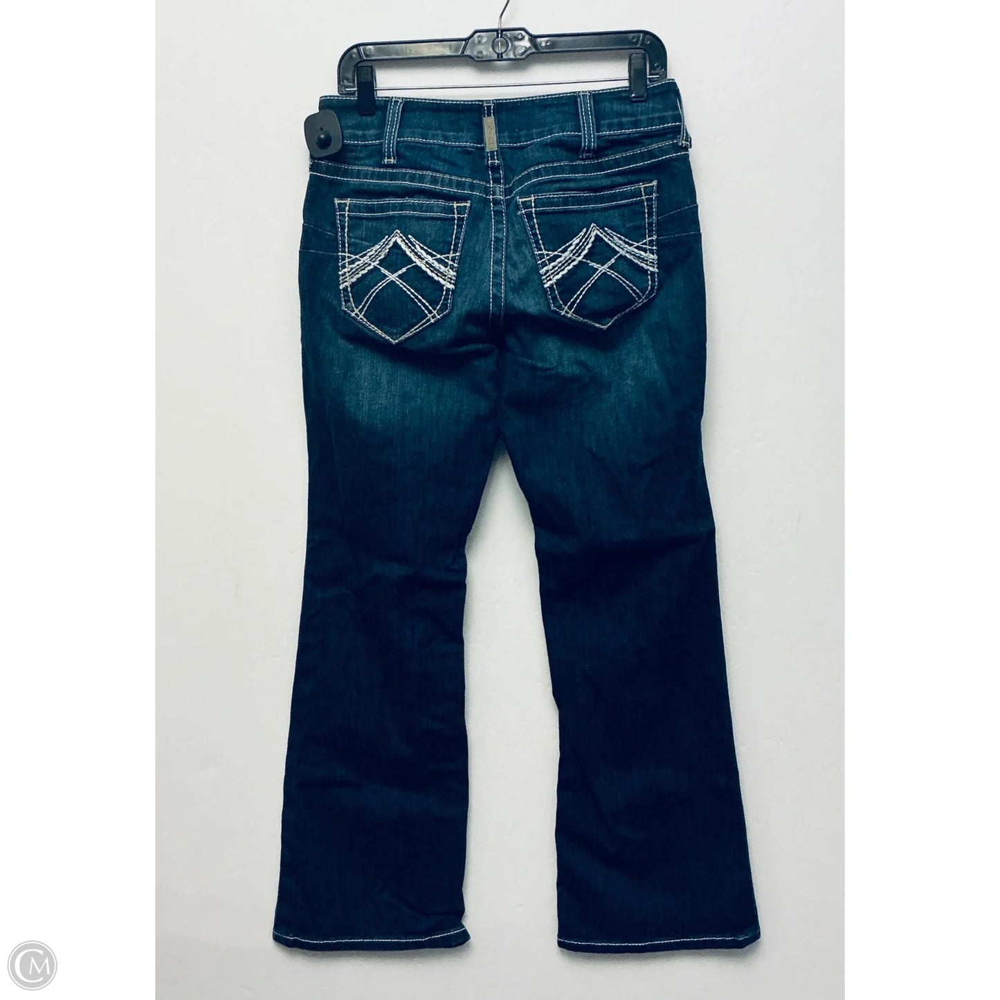 Jeans Boot Cut By Ariat In Blue Denim, Size: 8