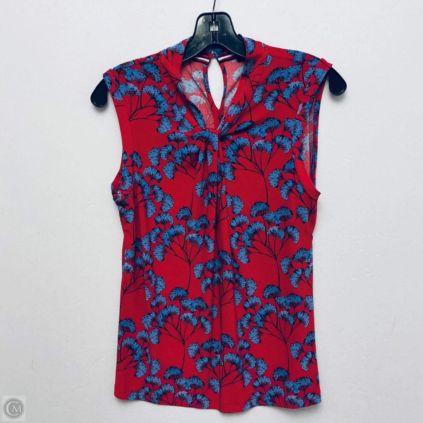 Top Sleeveless By Tommy Hilfiger In Floral Print, Size: S