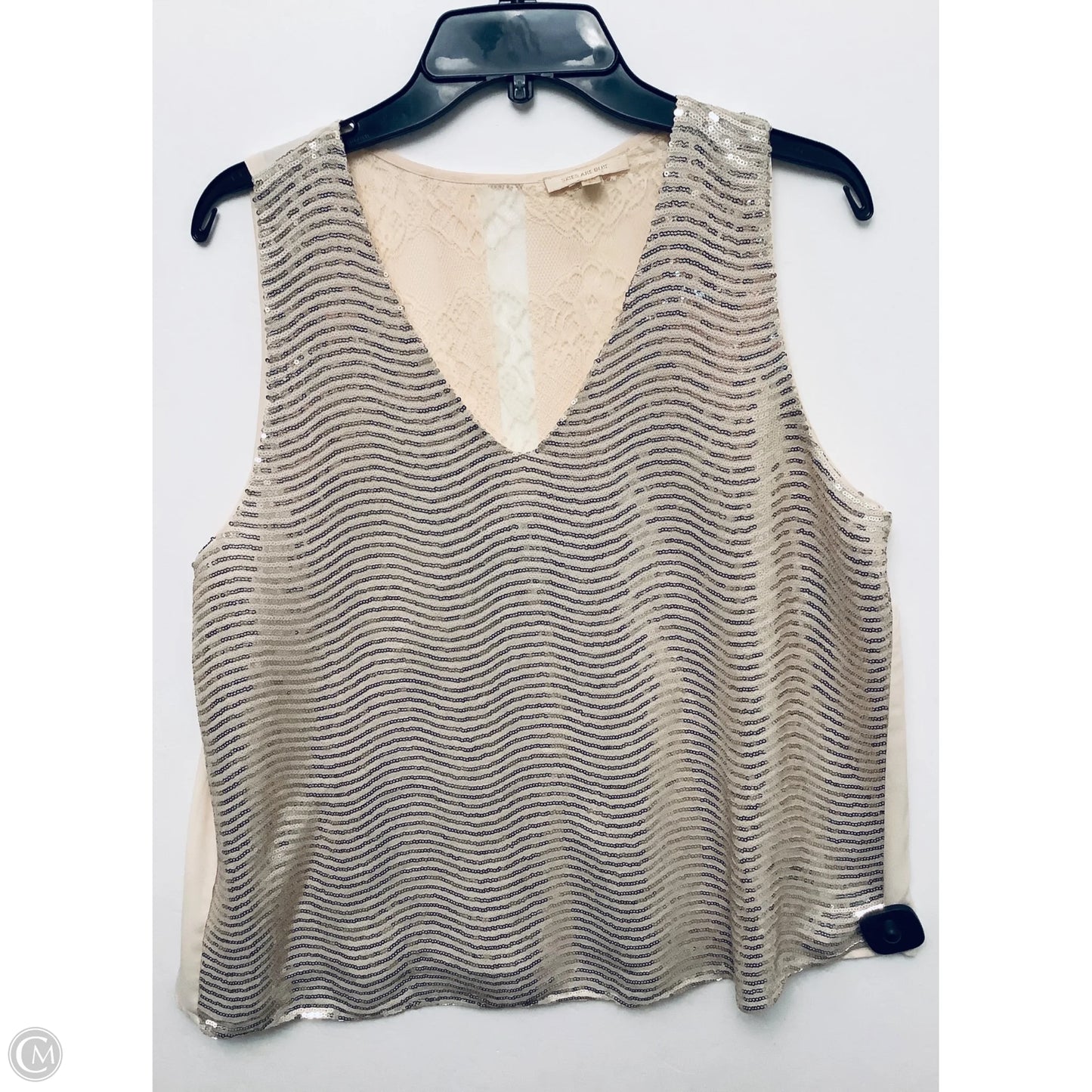 Top Sleeveless By Skies Are Blue In Tan, Size: L