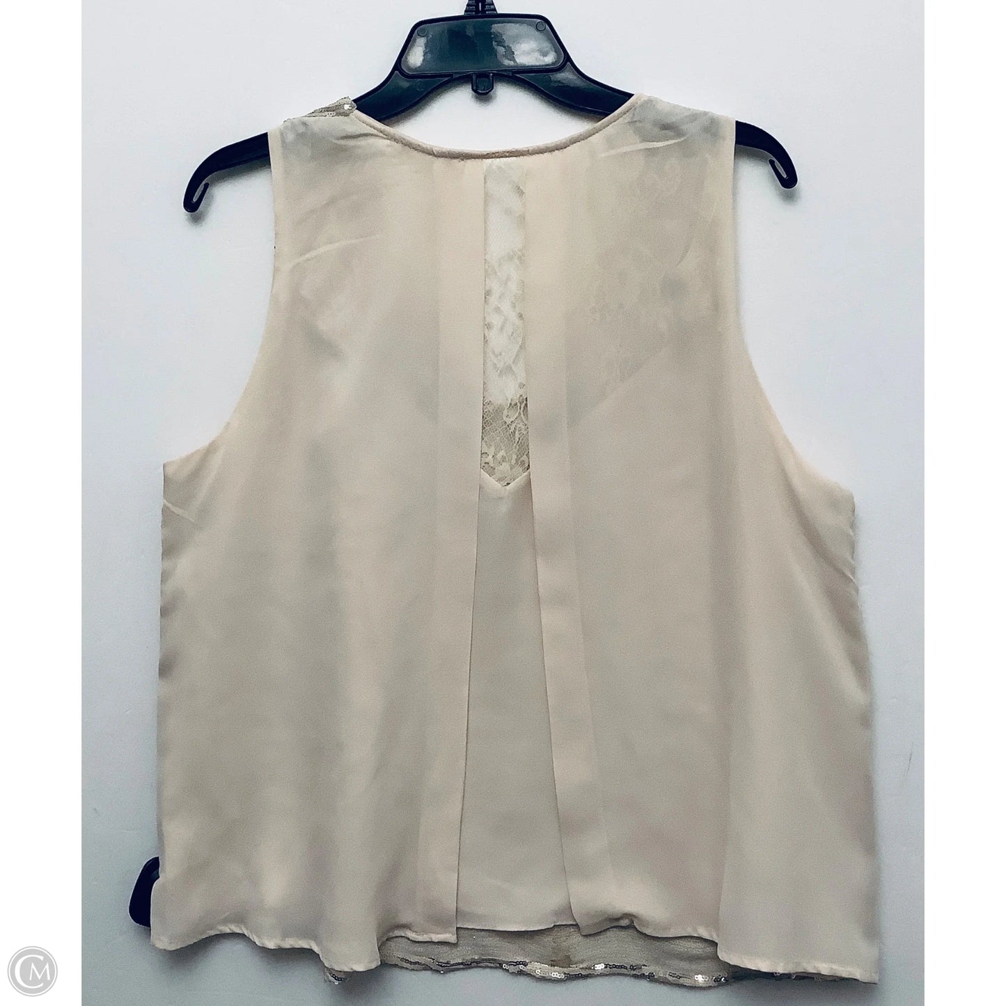 Top Sleeveless By Skies Are Blue In Tan, Size: L