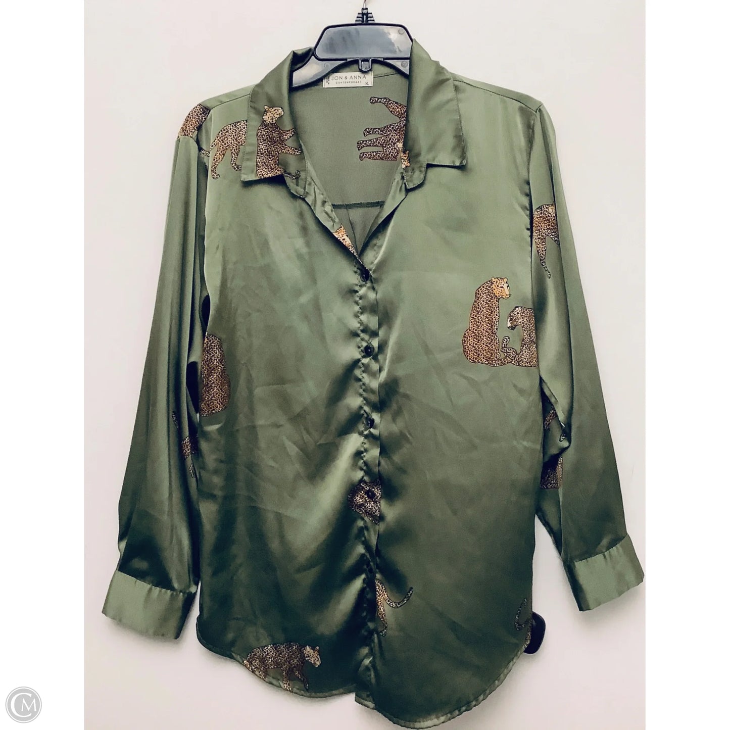 Top Long Sleeve By Jon And Anna In Green, Size: Xl