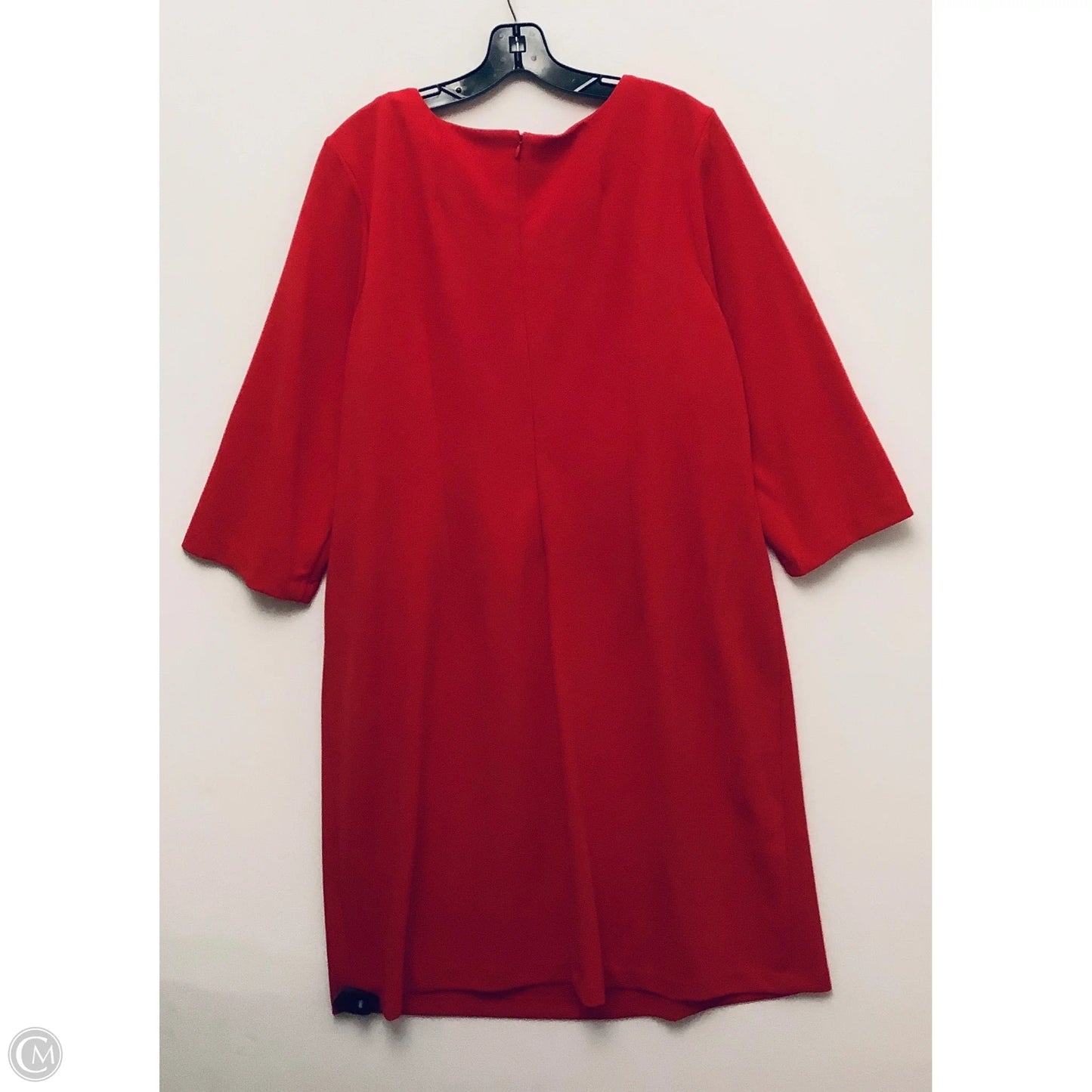 Dress Work By Sharagano In Red, Size: 18