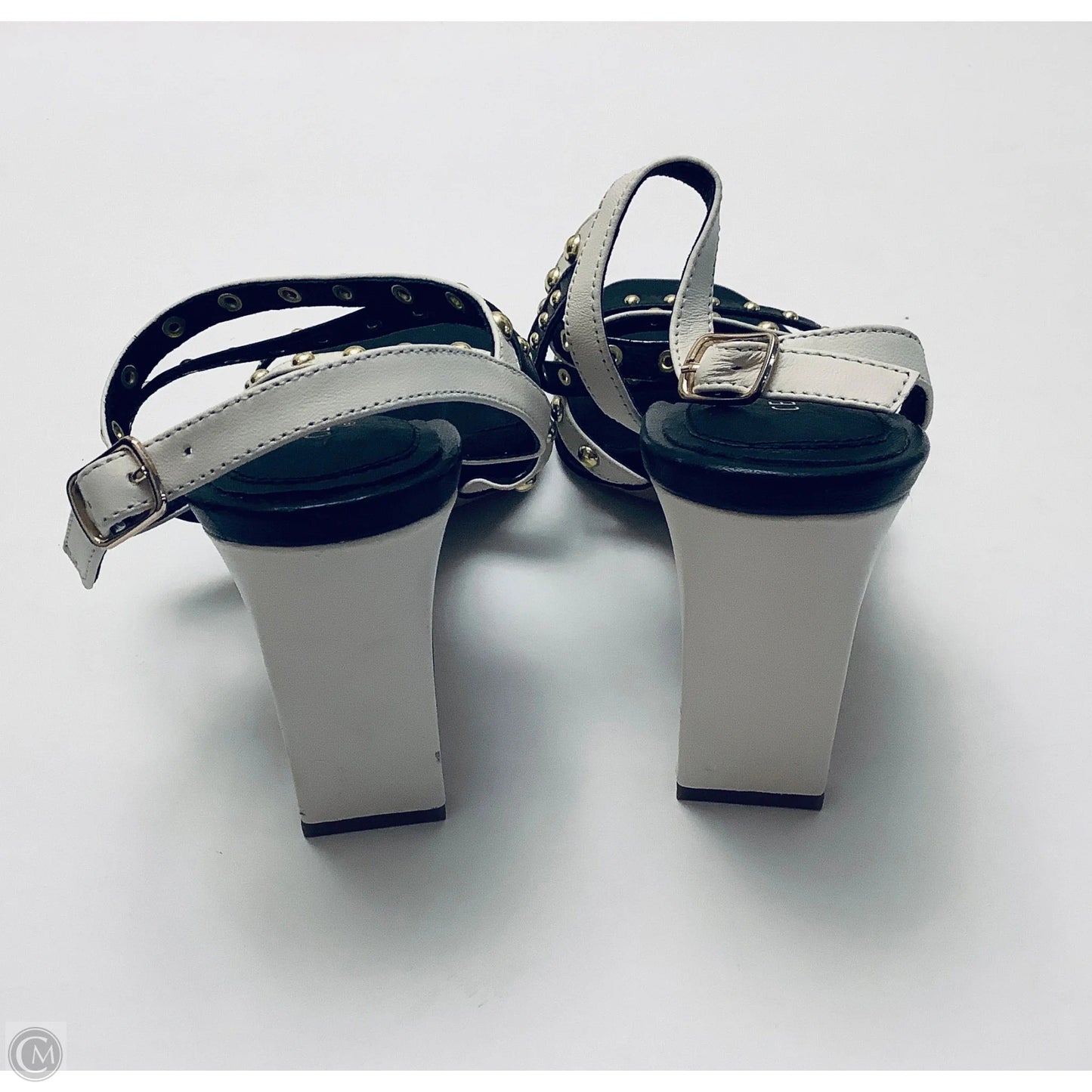 Shoes Heels Block By Cmc In Black & White, Size: 9