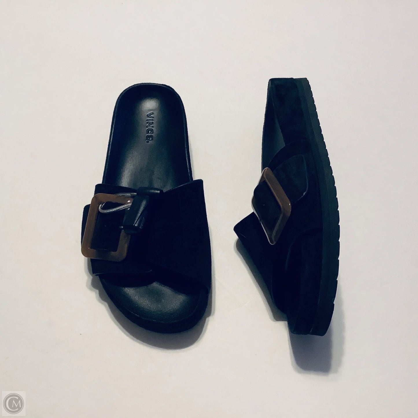 Sandals Flats By Vince In Black, Size: 7