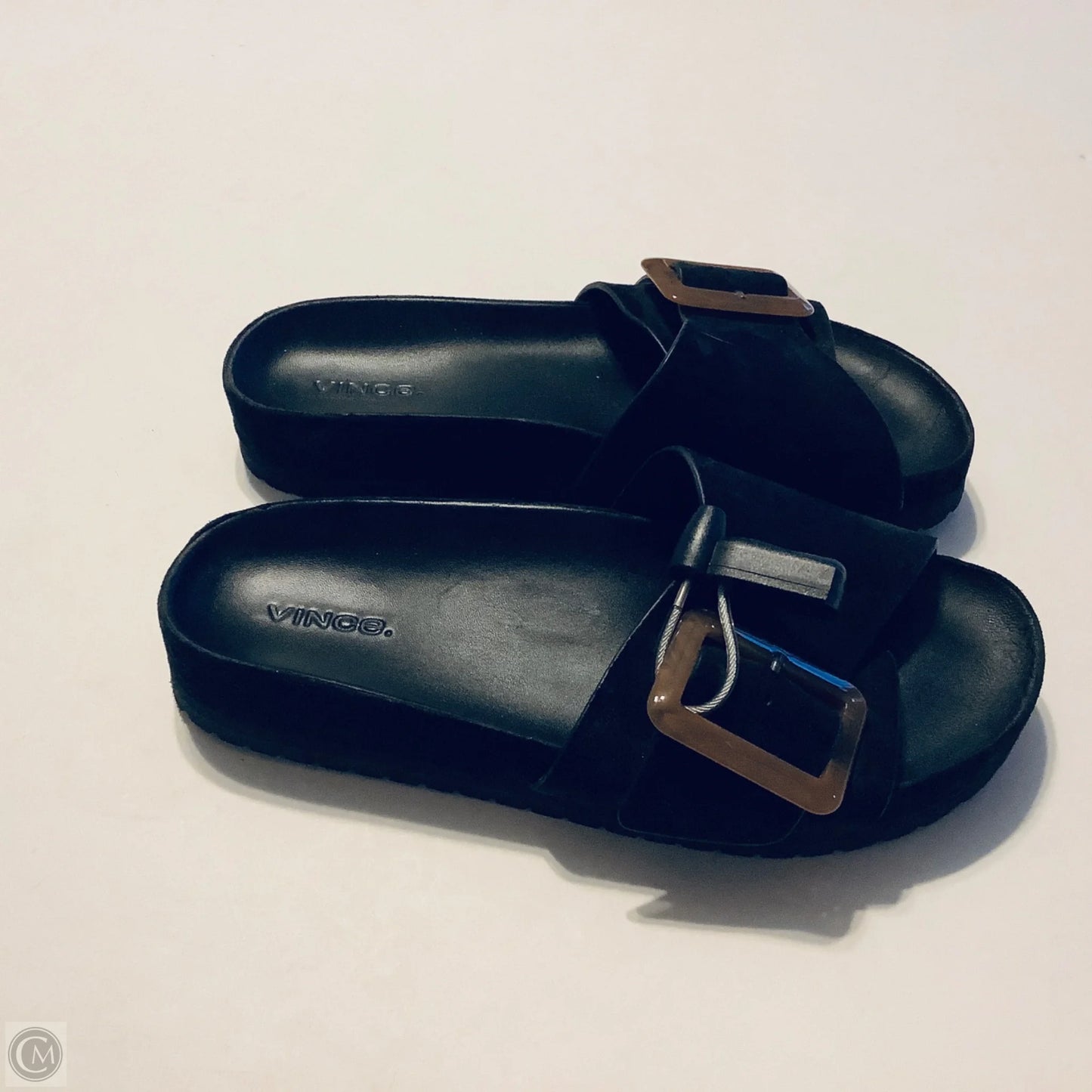 Sandals Flats By Vince In Black, Size: 7