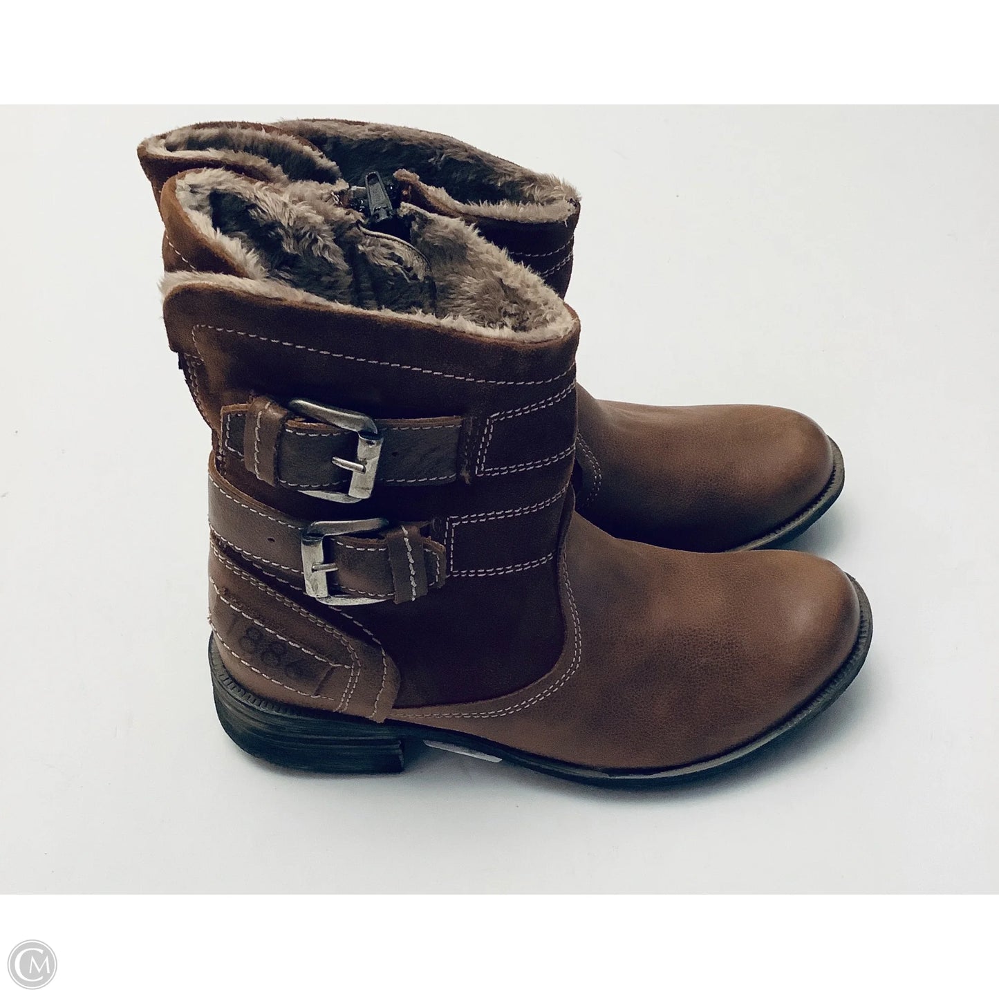 Boots Leather By Josef Seibel In Brown, Size: 7