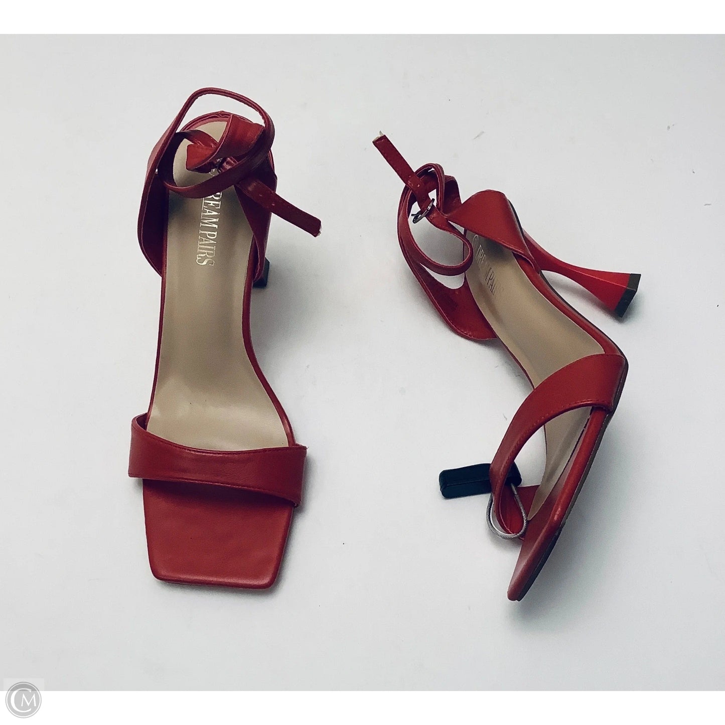 Sandals Heels Kitten By Clothes Mentor In Red, Size: 10