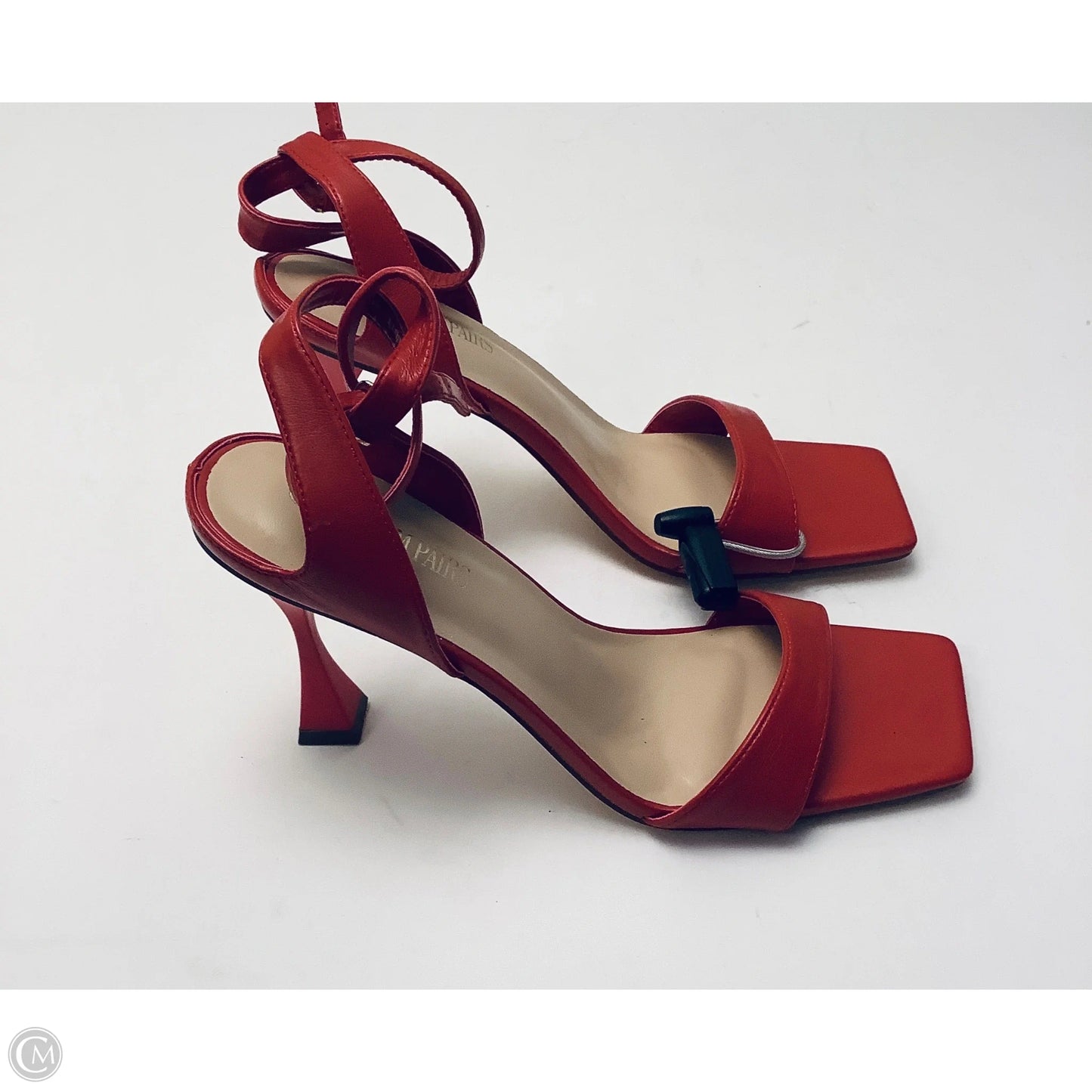 Sandals Heels Kitten By Clothes Mentor In Red, Size: 10