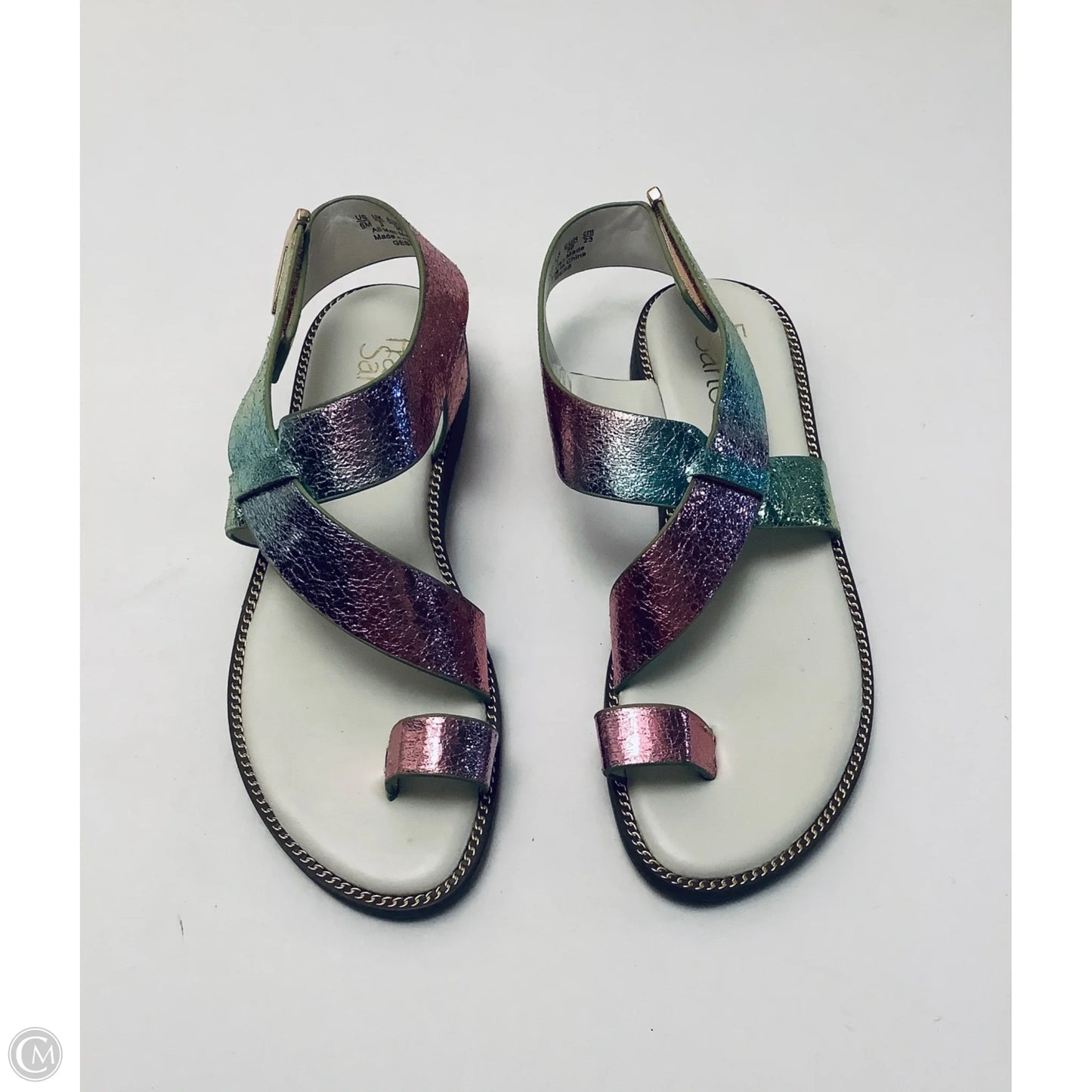 Sandals Flats By Franco Sarto In Multi-colored, Size: 6