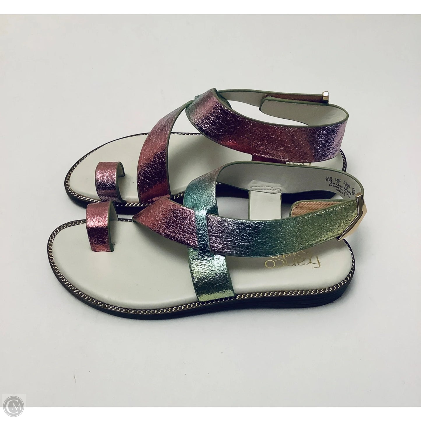 Sandals Flats By Franco Sarto In Multi-colored, Size: 6