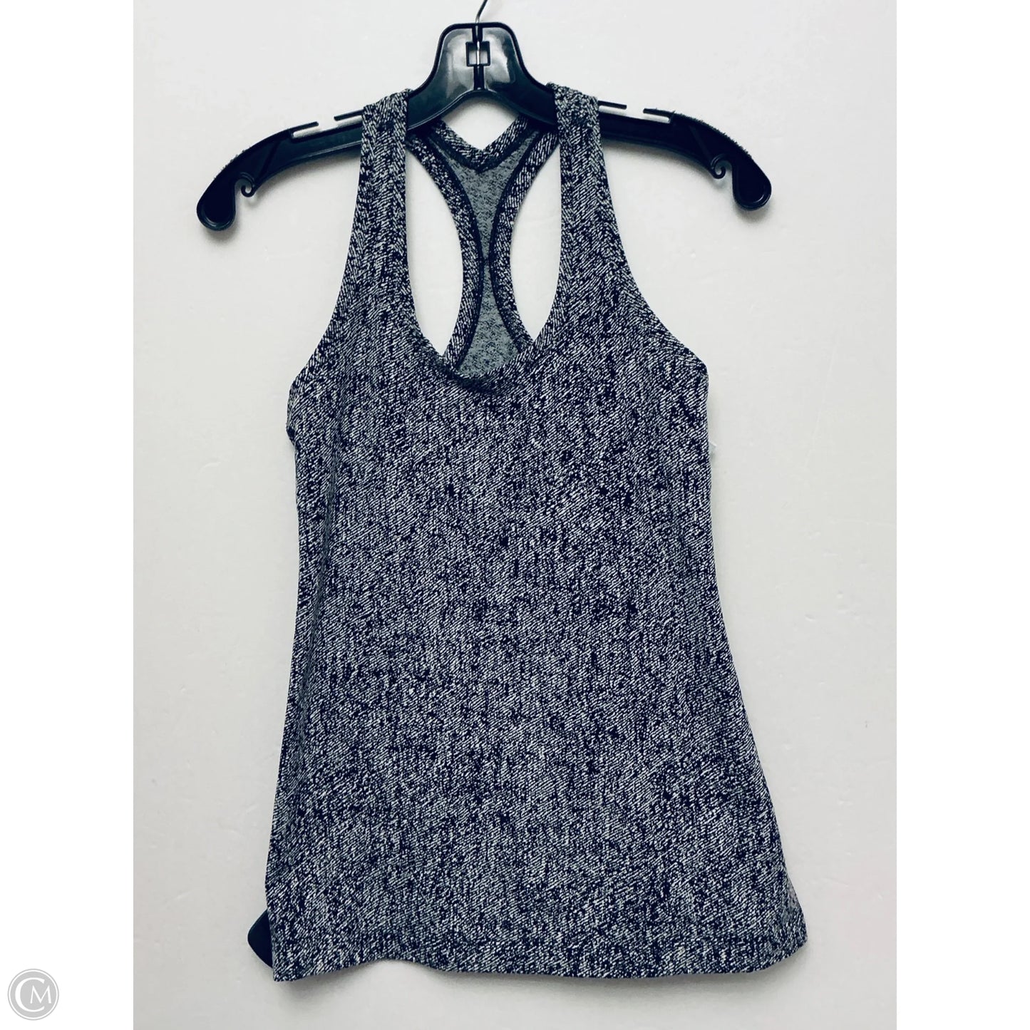 Athletic Tank Top By Lululemon In Black & Grey, Size: L