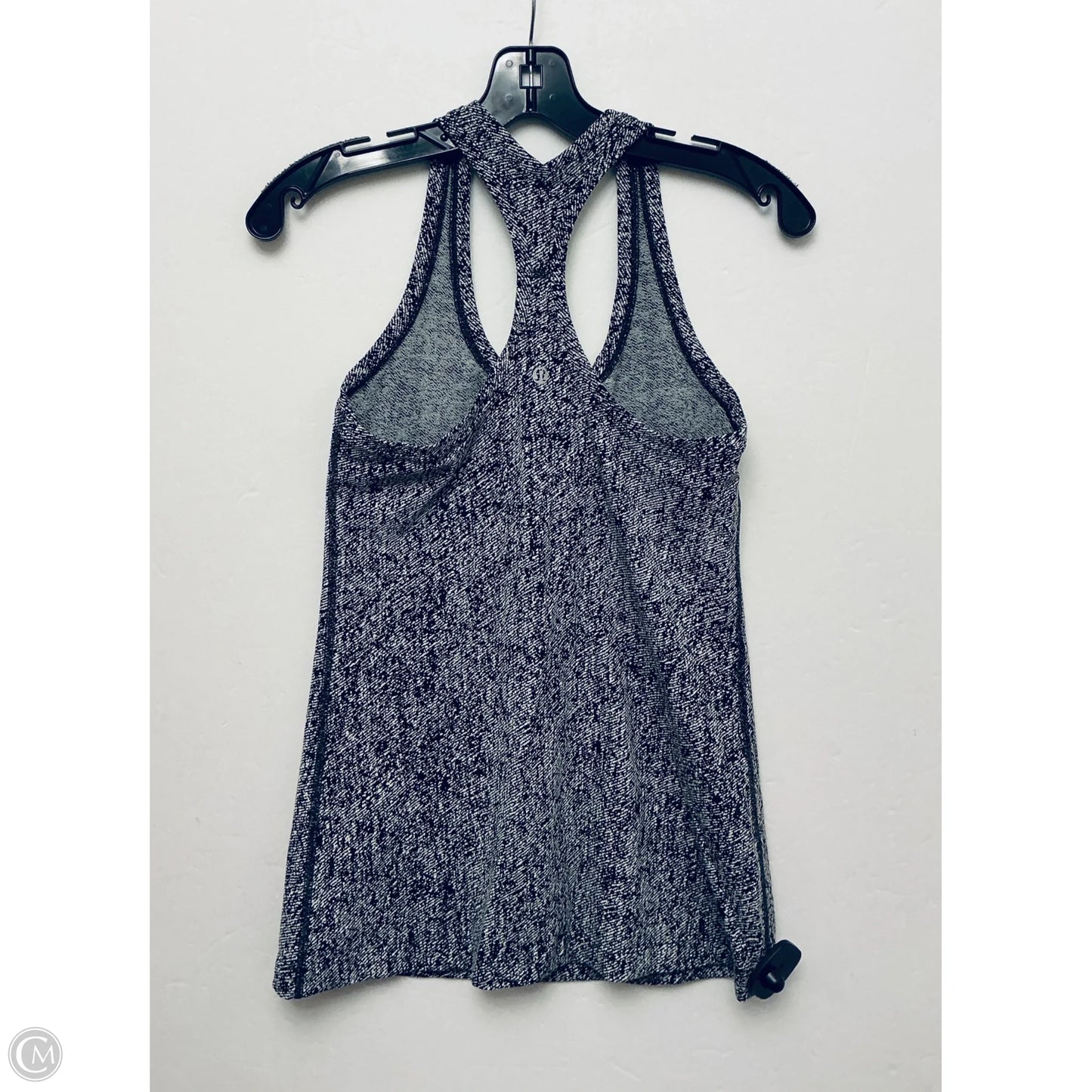 Athletic Tank Top By Lululemon In Black & Grey, Size: L