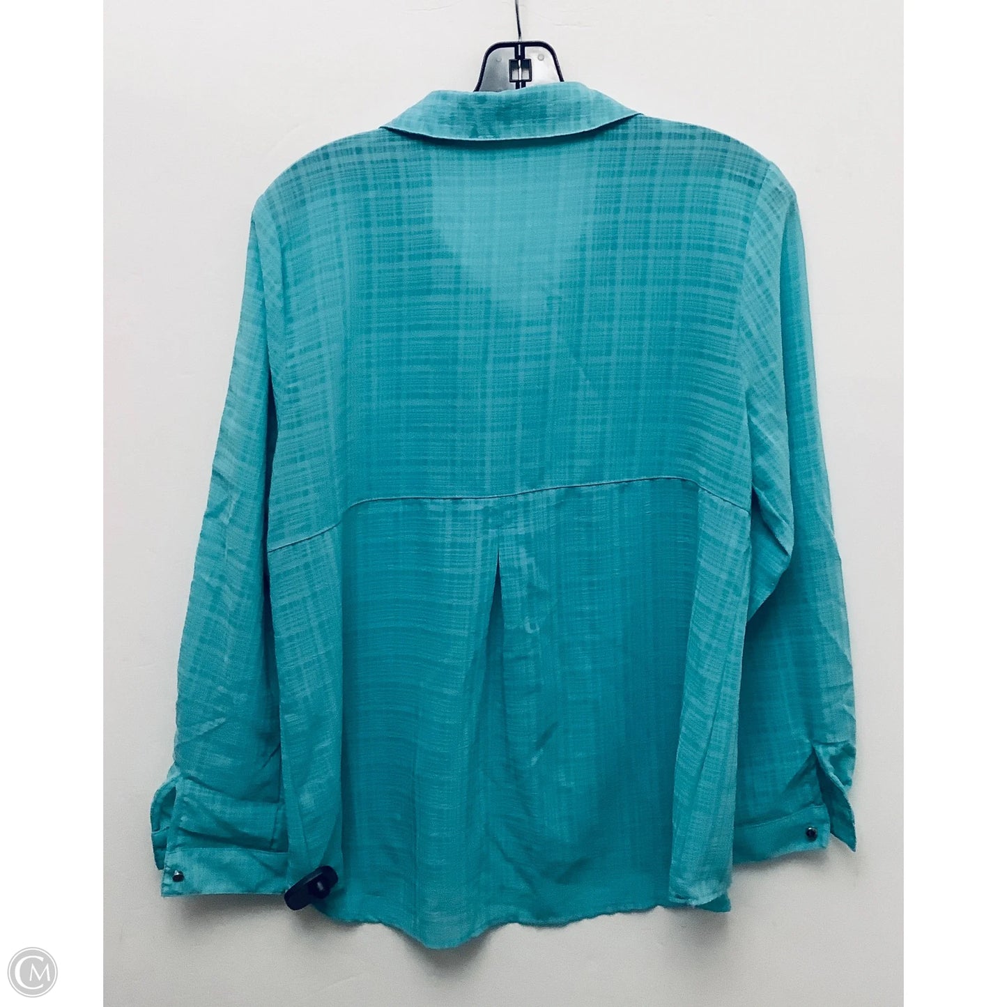 Top Long Sleeve By Notations In Green, Size: L